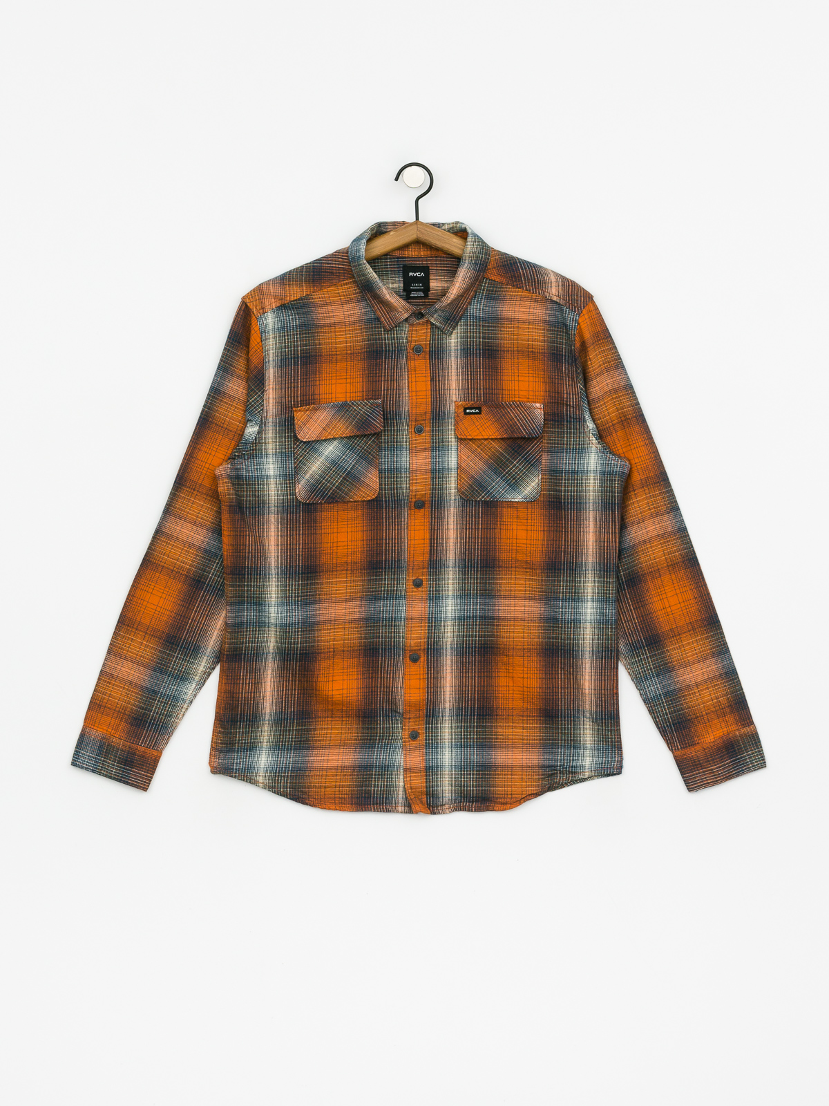 Košile RVCA Muir Flannel Ls (rust orange)