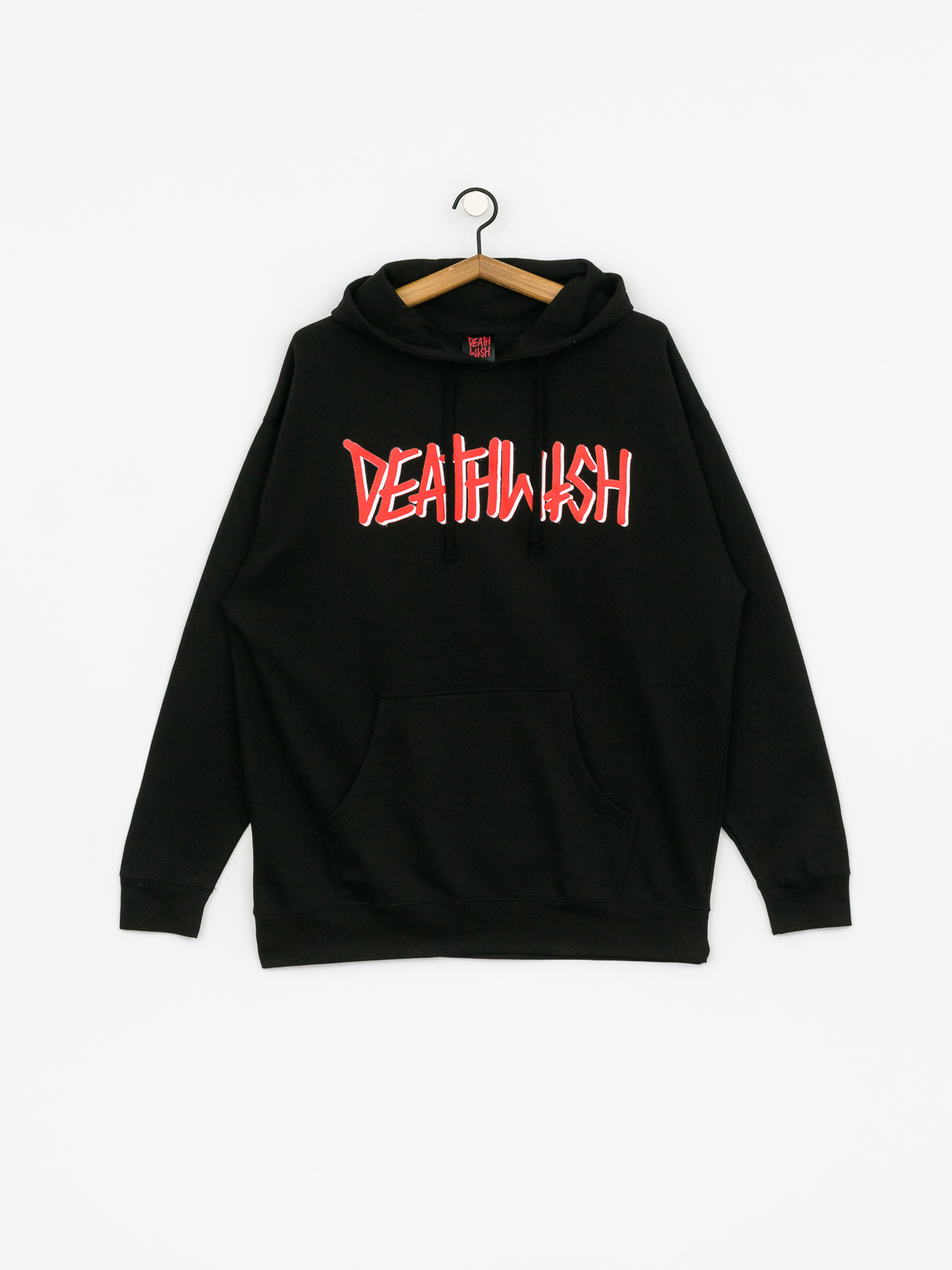 Mikina s kapucí Deathwish Deathspray HD (black/red)