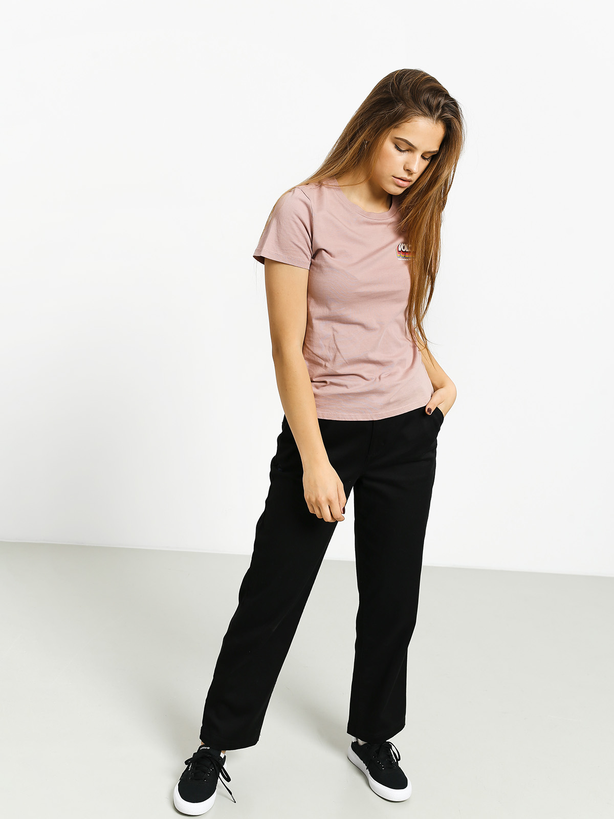 Tričko Volcom Stoked On Stone Wmn (faded mauve)