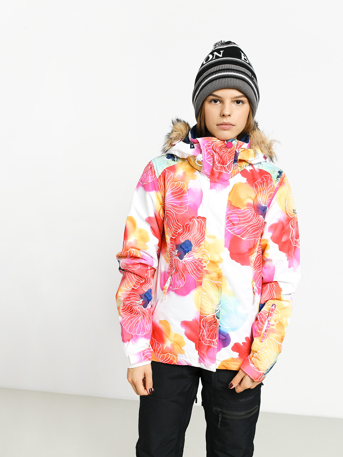 Dámská Snowboardová bunda Roxy Jet Ski (aquarel flowers)