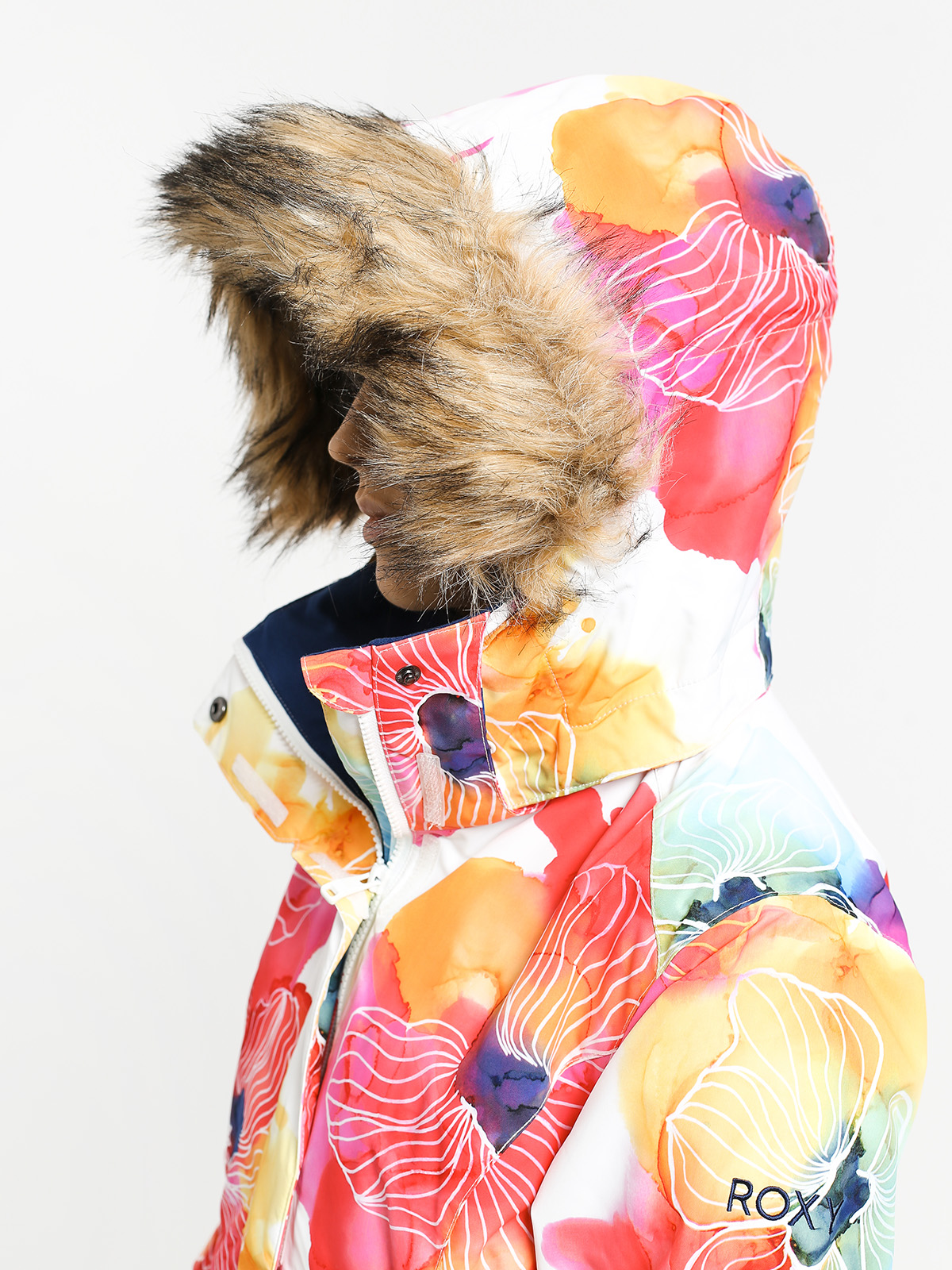 Dámská Snowboardová bunda Roxy Jet Ski (aquarel flowers)