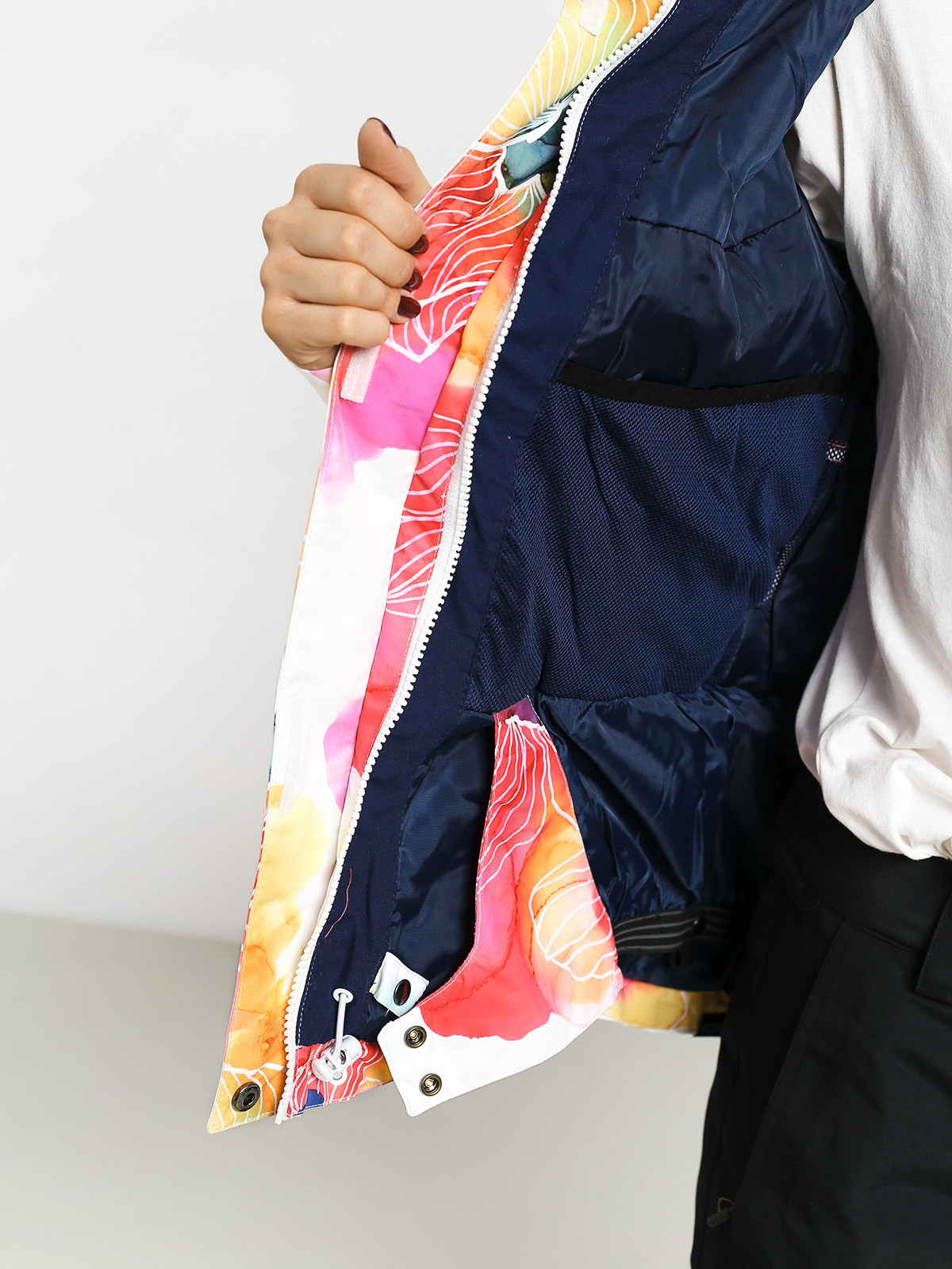 Dámská Snowboardová bunda Roxy Jet Ski (aquarel flowers)