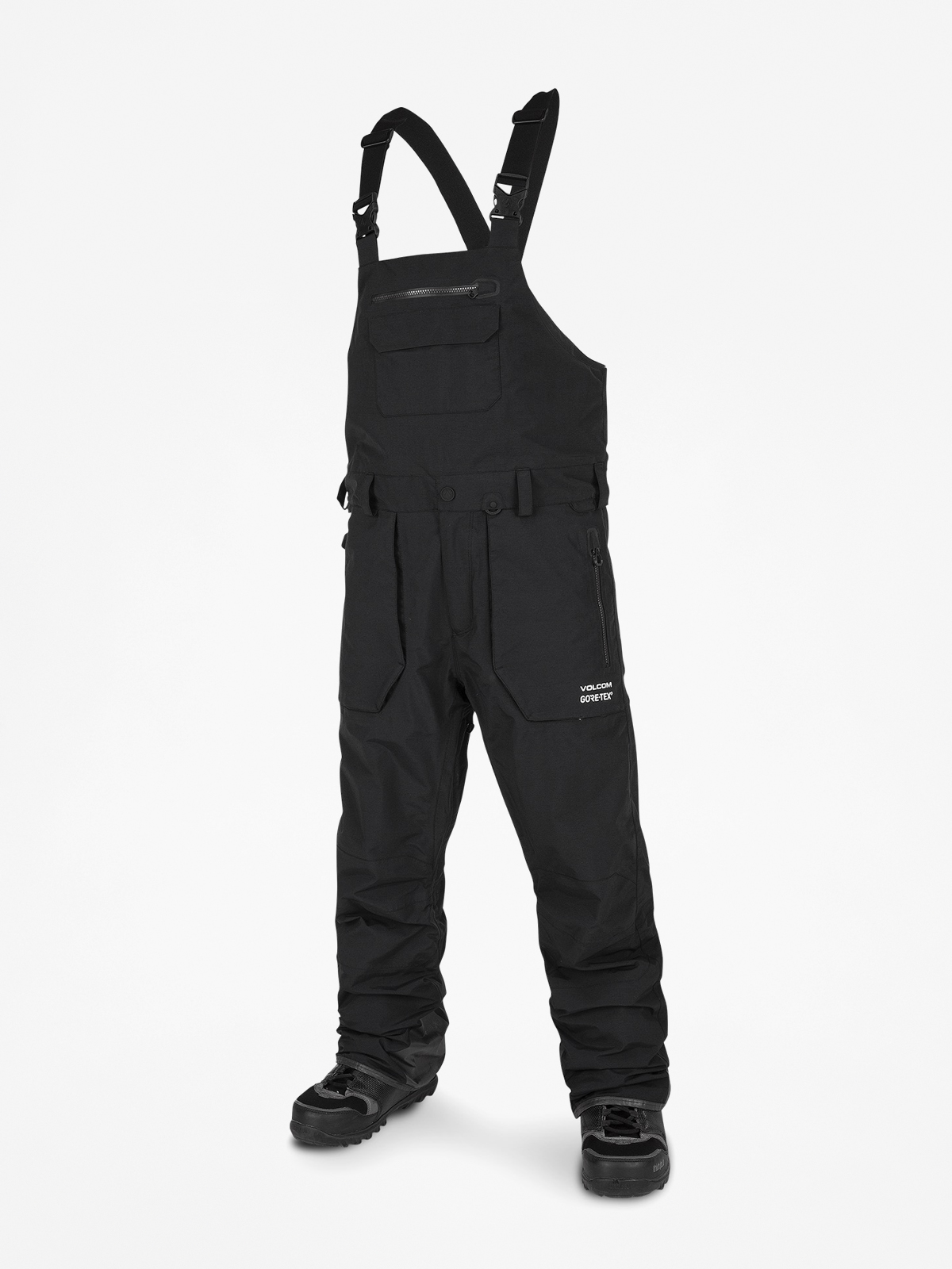 Pánské Snowboardové kalhoty  Volcom Rain Gore Bib Overall (blk)