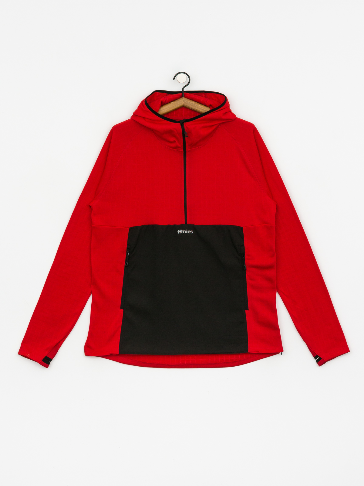 Mikina s kapucí Etnies Eta Outlier 3D Tech HD (red/black)