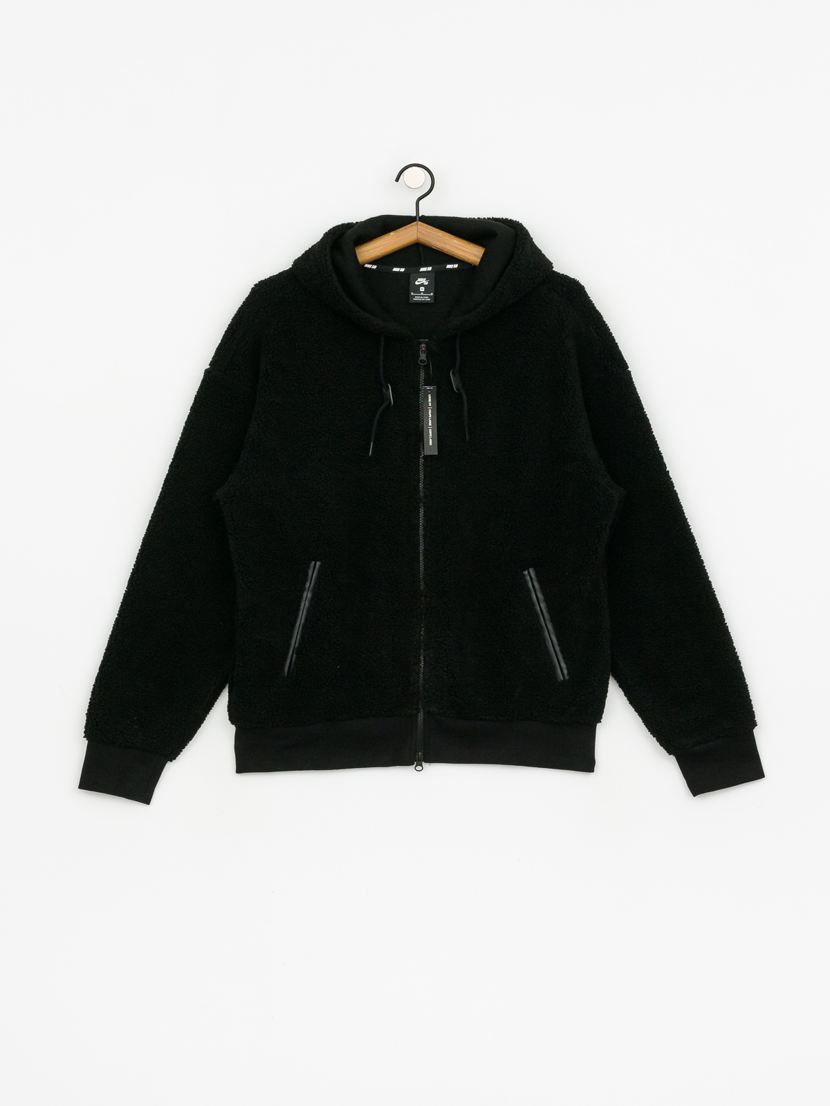 Mikina s kapucí Nike SB Sherpa HD (black/black)