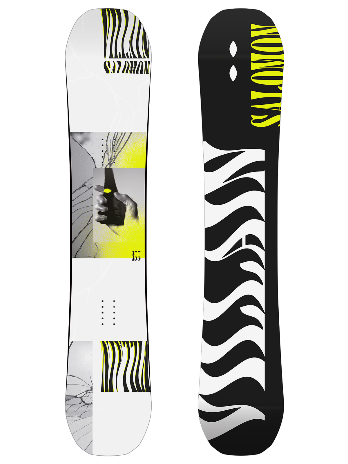 Snowboard Salomon The Villain bílá (black/white)