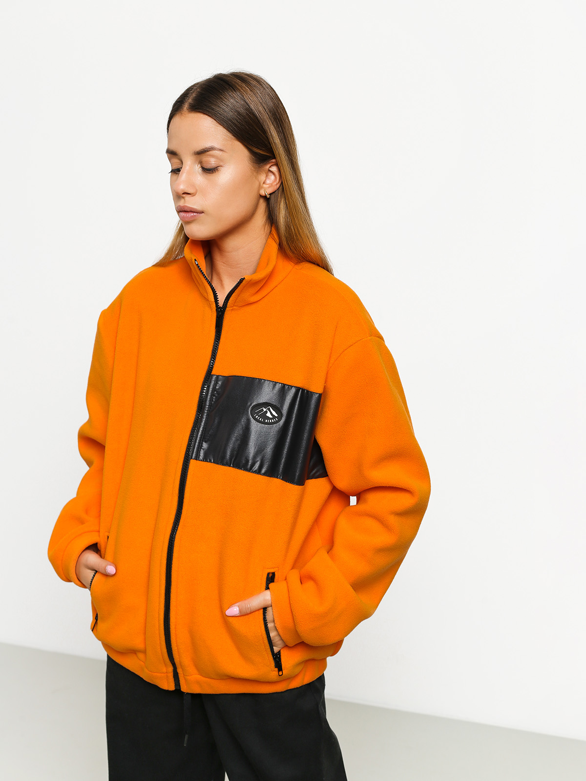 Dámský Fleecová mikina Local Heroes Orange Fleece Zip (orange)