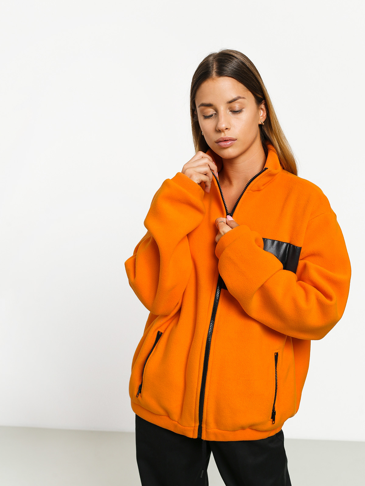 Dámský Fleecová mikina Local Heroes Orange Fleece Zip (orange)