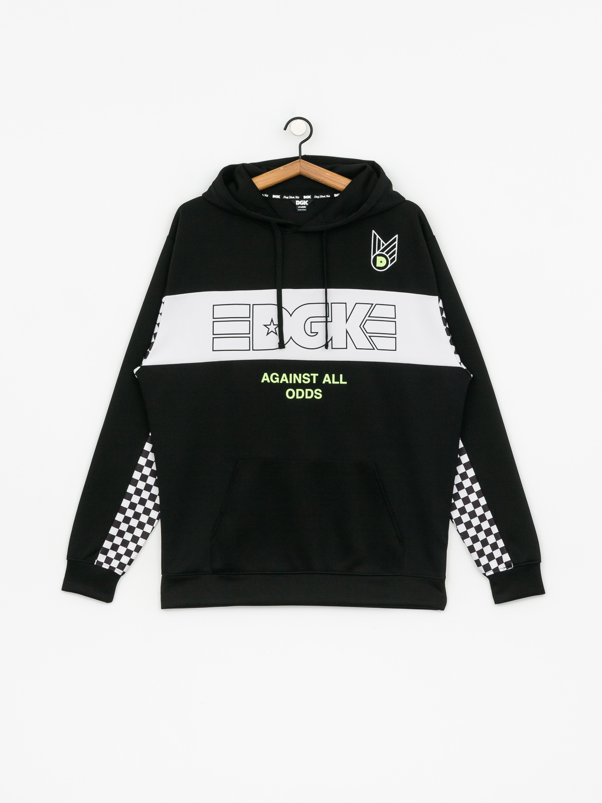 Mikina s kapucí DGK Finish Line HD (black)