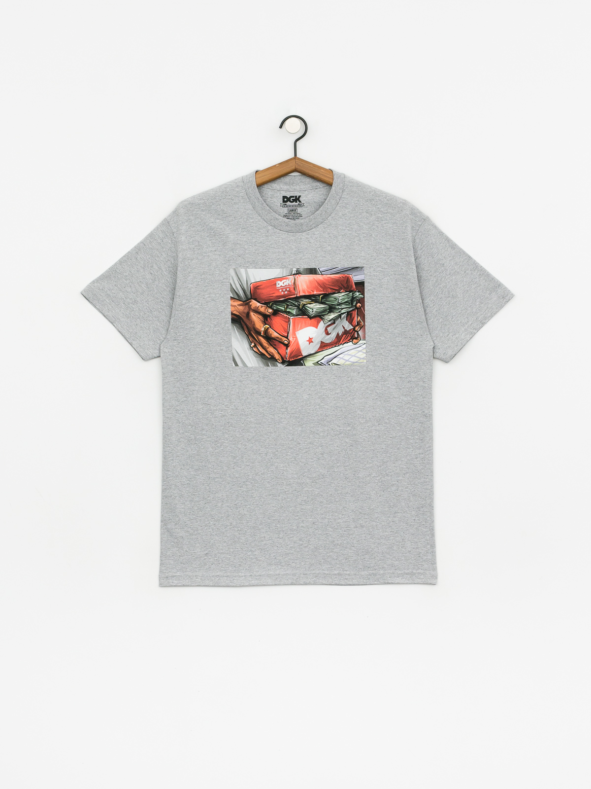 Tričko DGK Loaded (athletic grey)