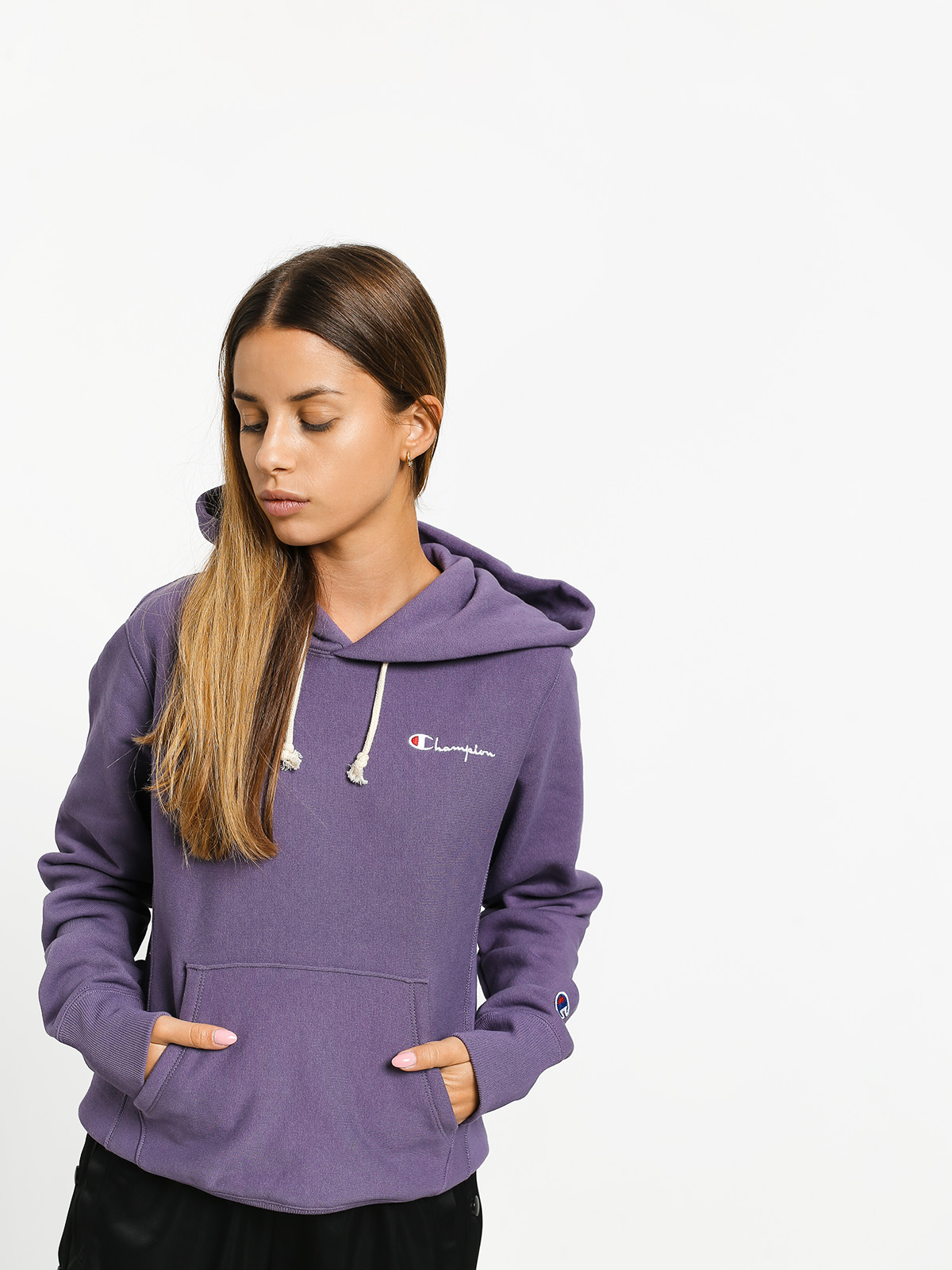 Mikina Champion Reverse Weave Left Chest Logo Wmn (mgp)