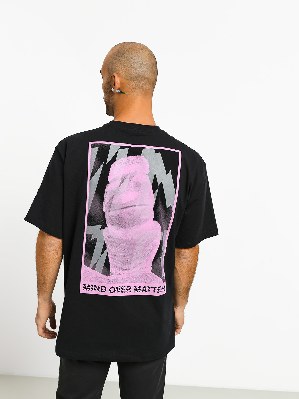 Tričko Element Moai (flint black)