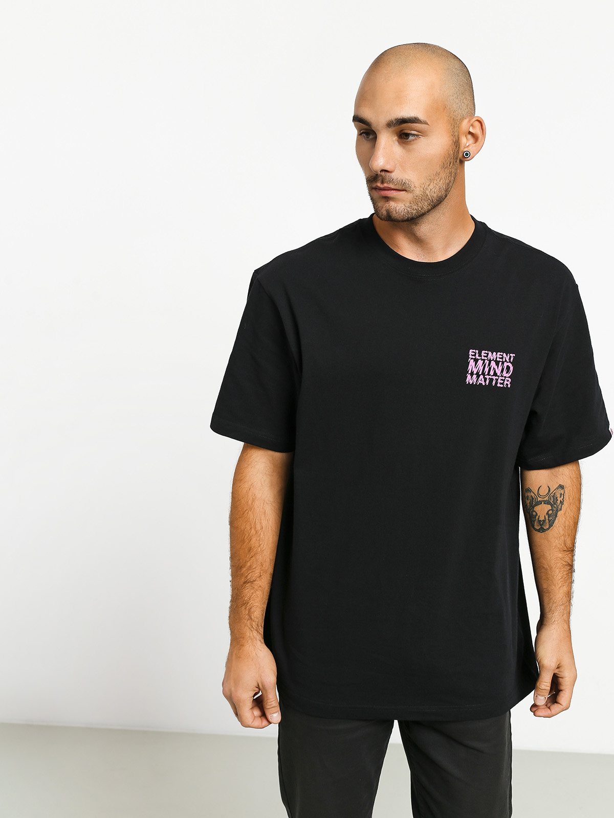 Tričko Element Moai (flint black)