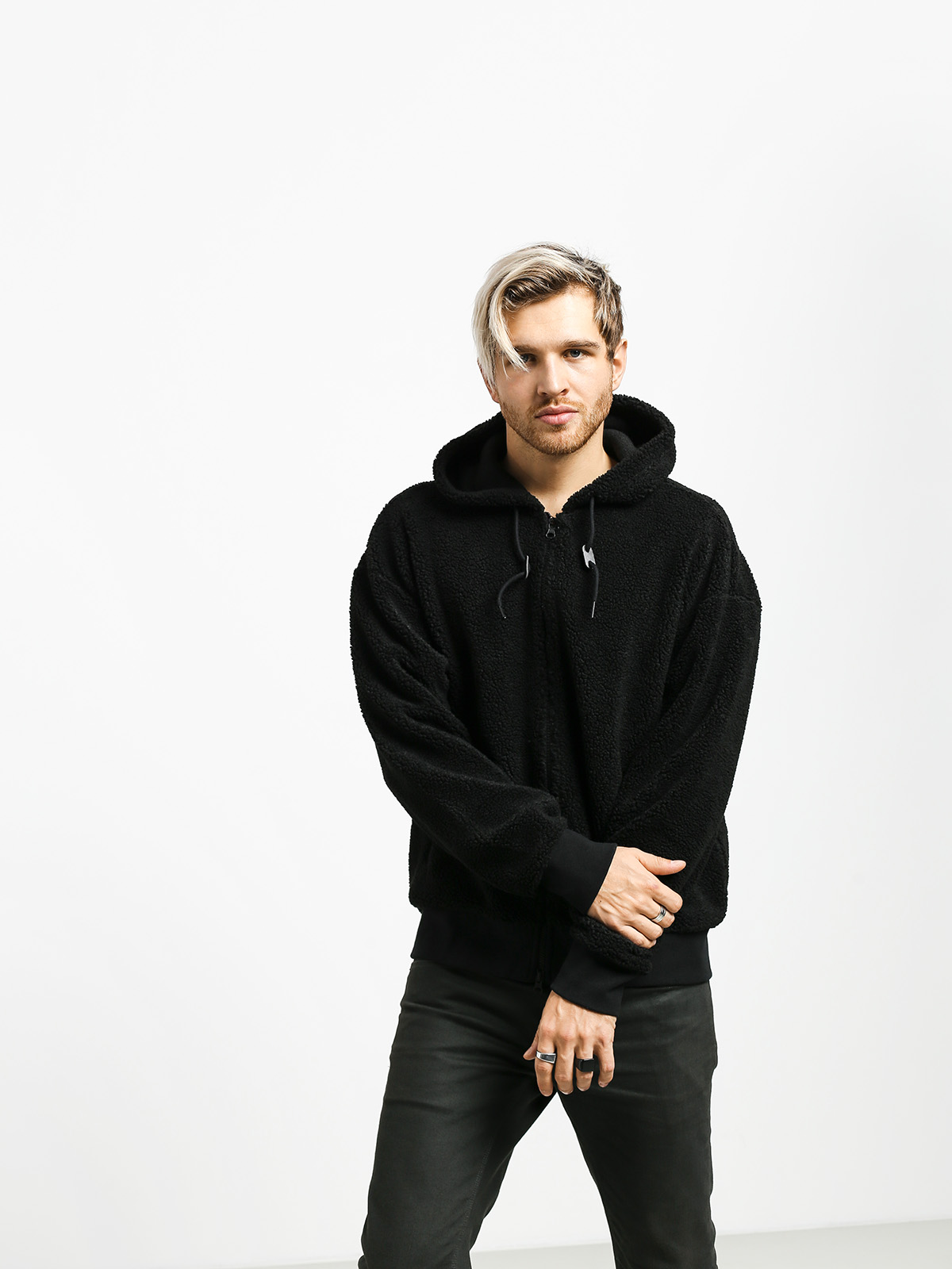 Mikina s kapucí Nike SB Sherpa HD (black/black)