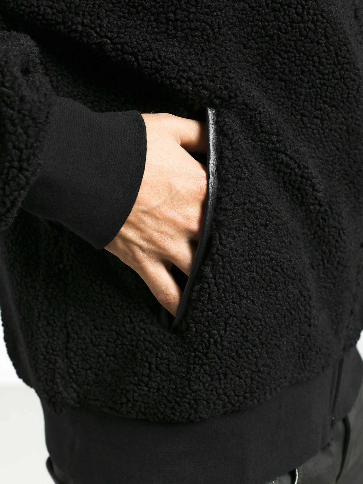 Mikina s kapucí Nike SB Sherpa HD (black/black)