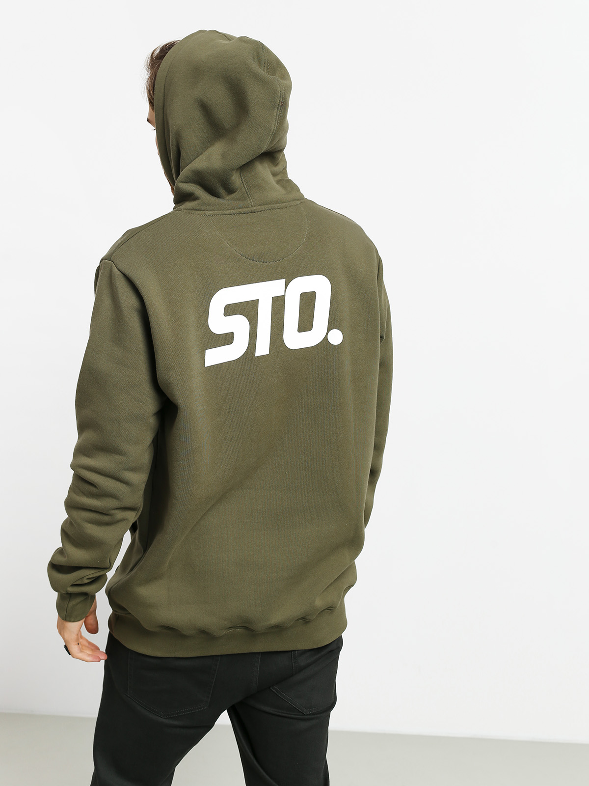 Mikina s kapucí Prosto Separ HD (olive)