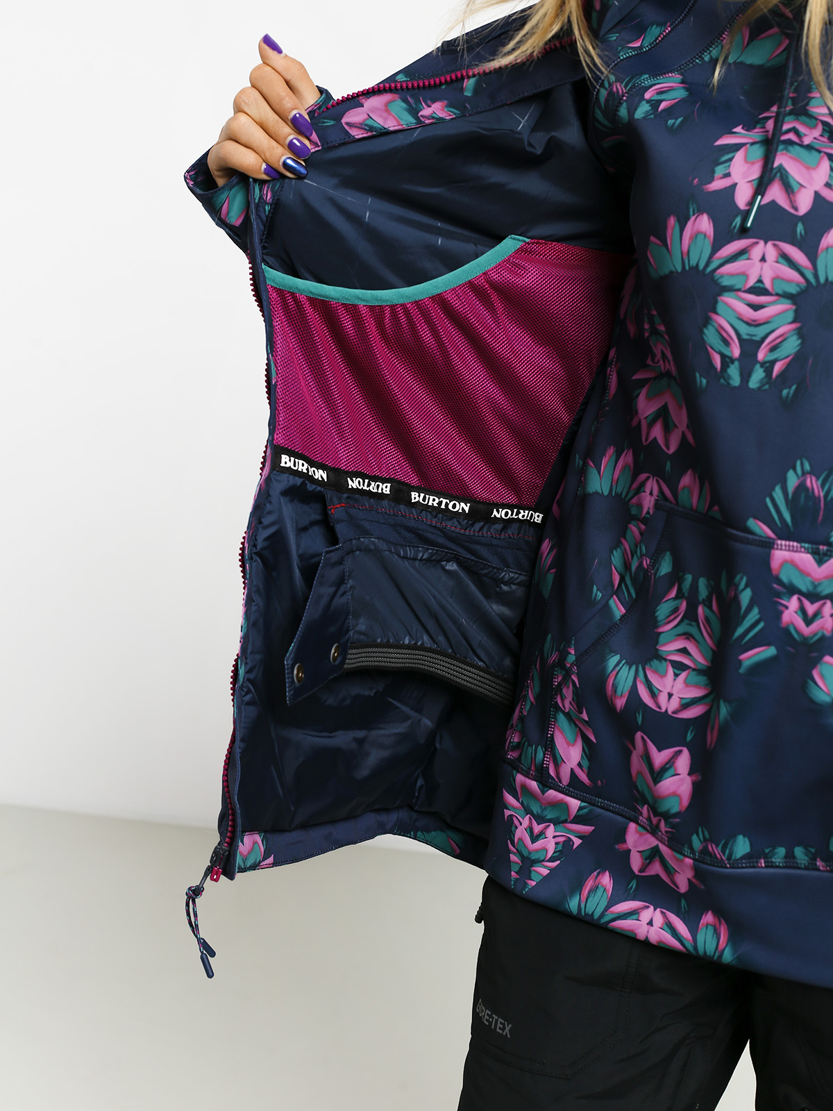 burton dress blue stylus Burton Women's Sadie Rain Jacket Dress Blue Stylus 2020 | Snow Jackets  Women's