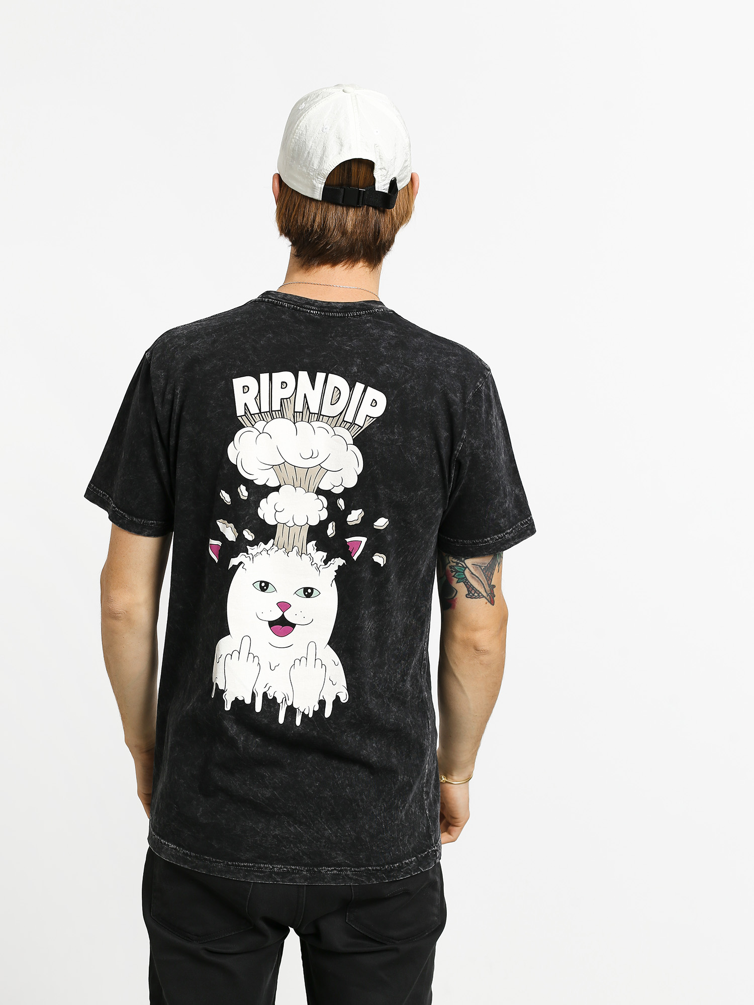 Tričko RipNDip Mind Blown (black mineral wash)