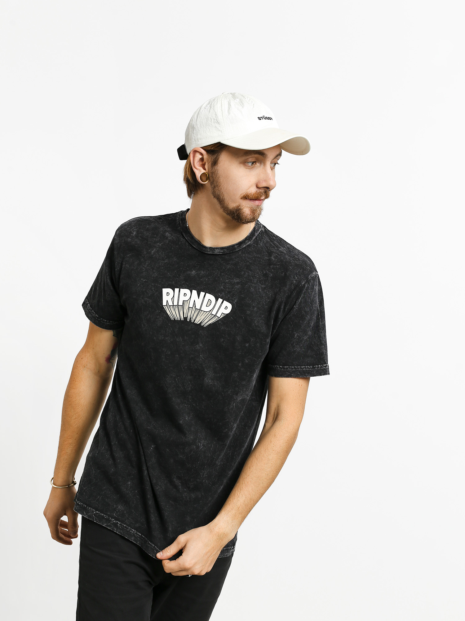 Tričko RipNDip Mind Blown (black mineral wash)