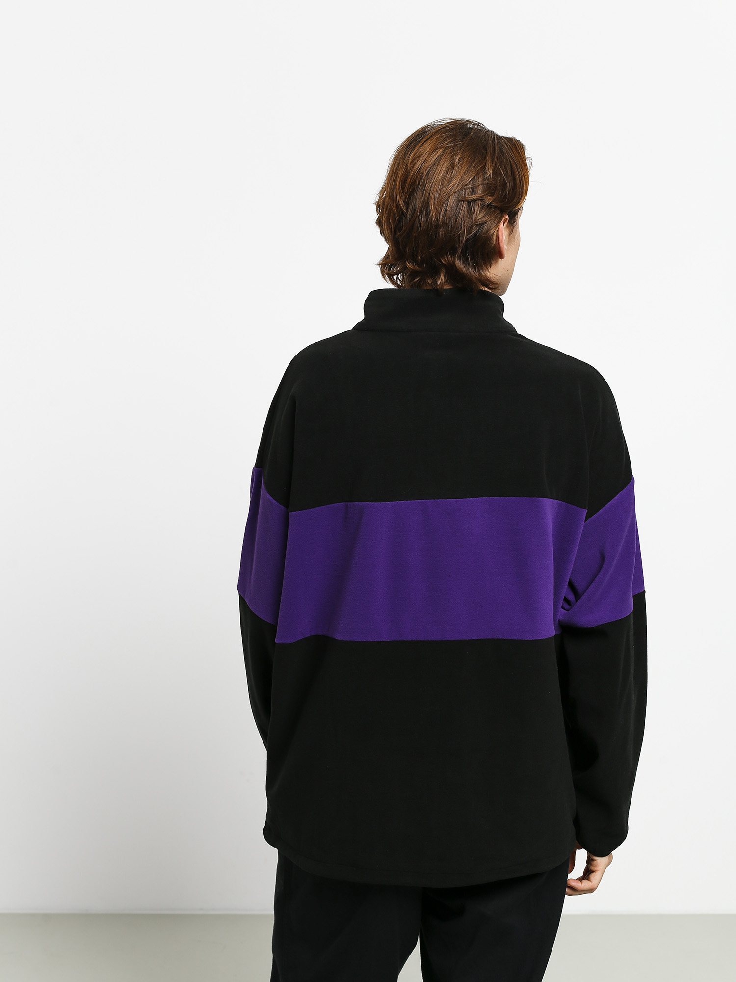 Mikina Fila Reijo Half ZIP (black/tillandsia purple)