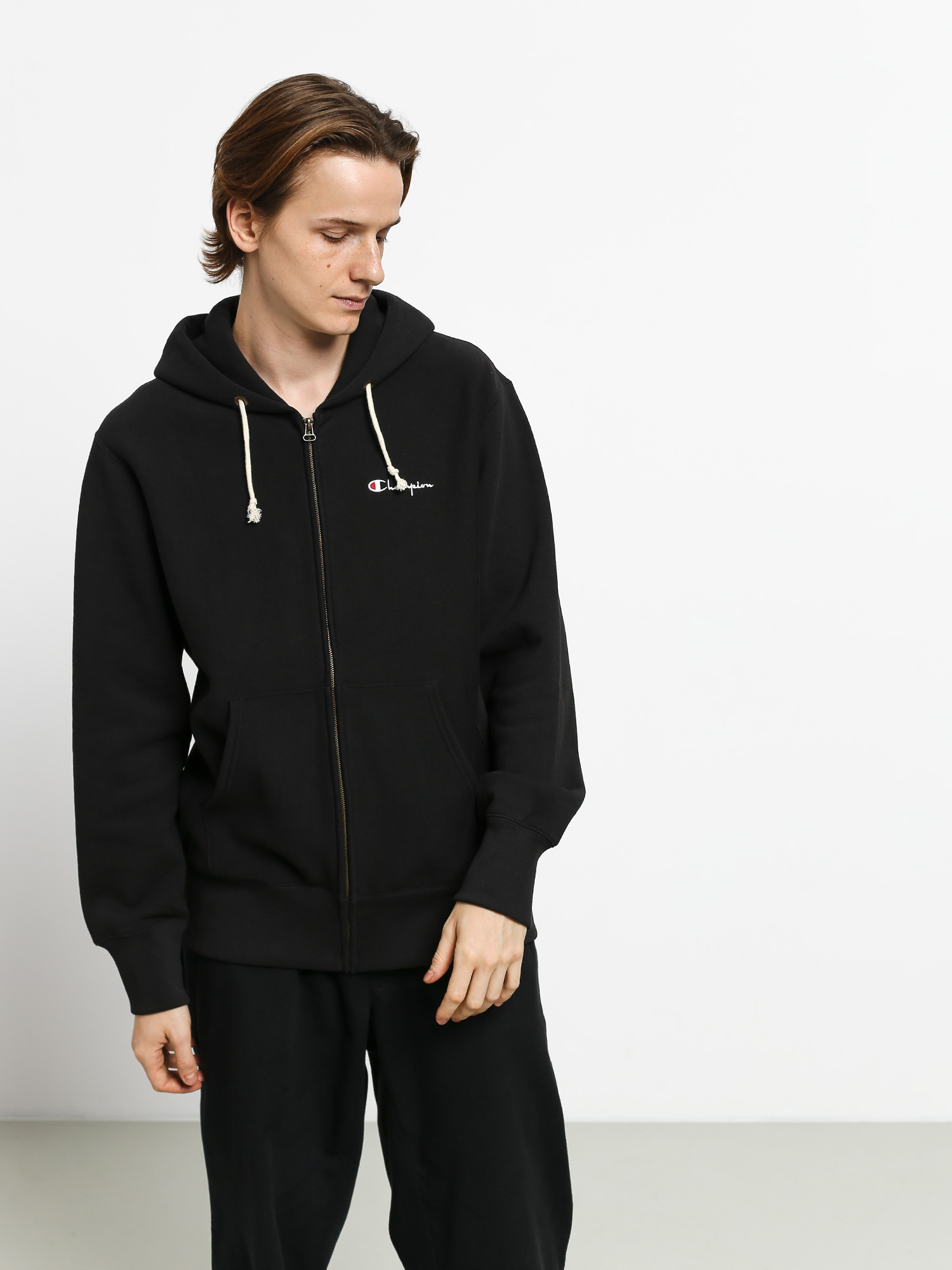 Mikina s kapucí Champion Reverse Weave Hooded Full Zip LCL ZHD (nbk)