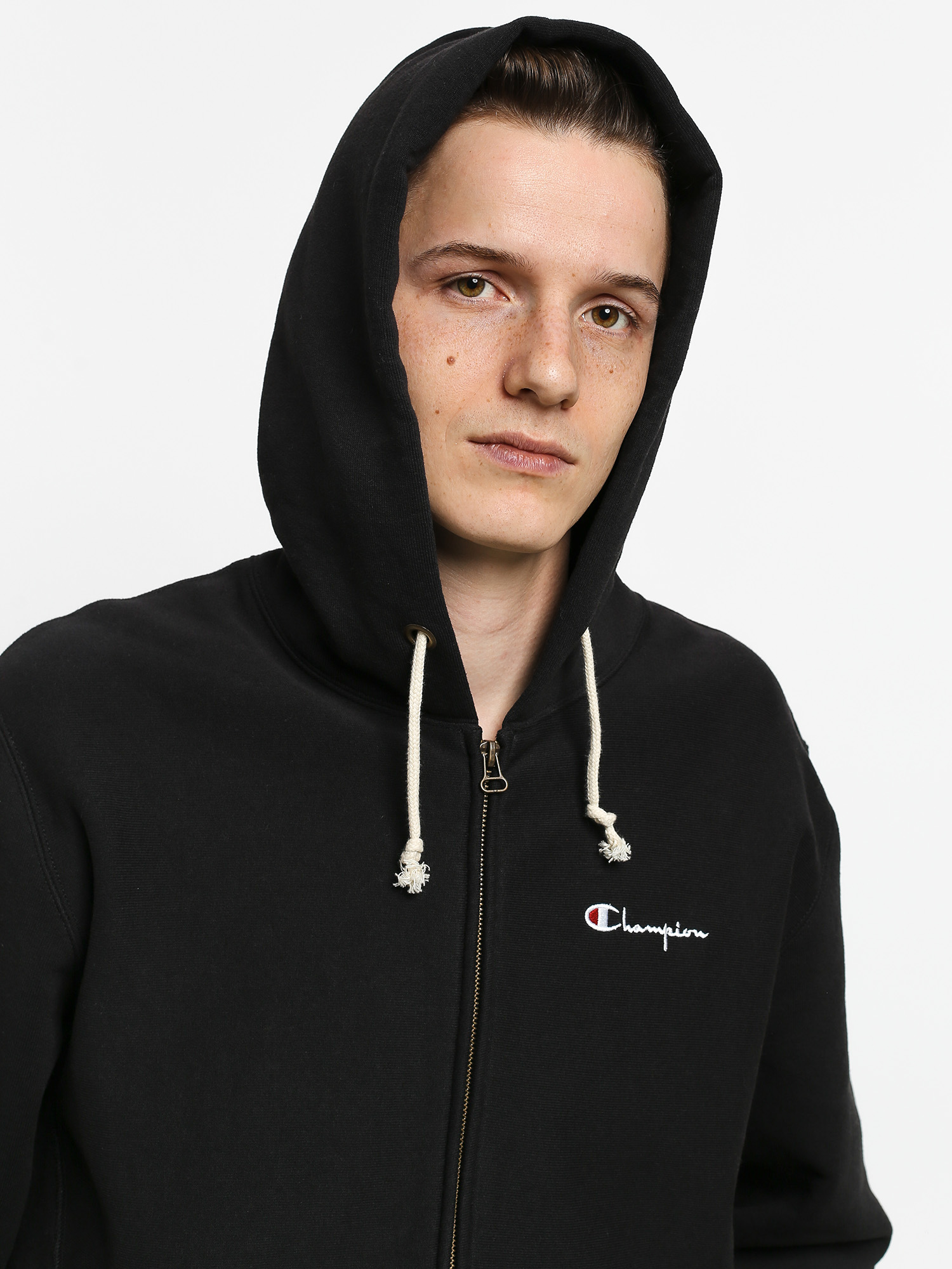Mikina s kapucí Champion Reverse Weave Hooded Full Zip LCL ZHD (nbk)