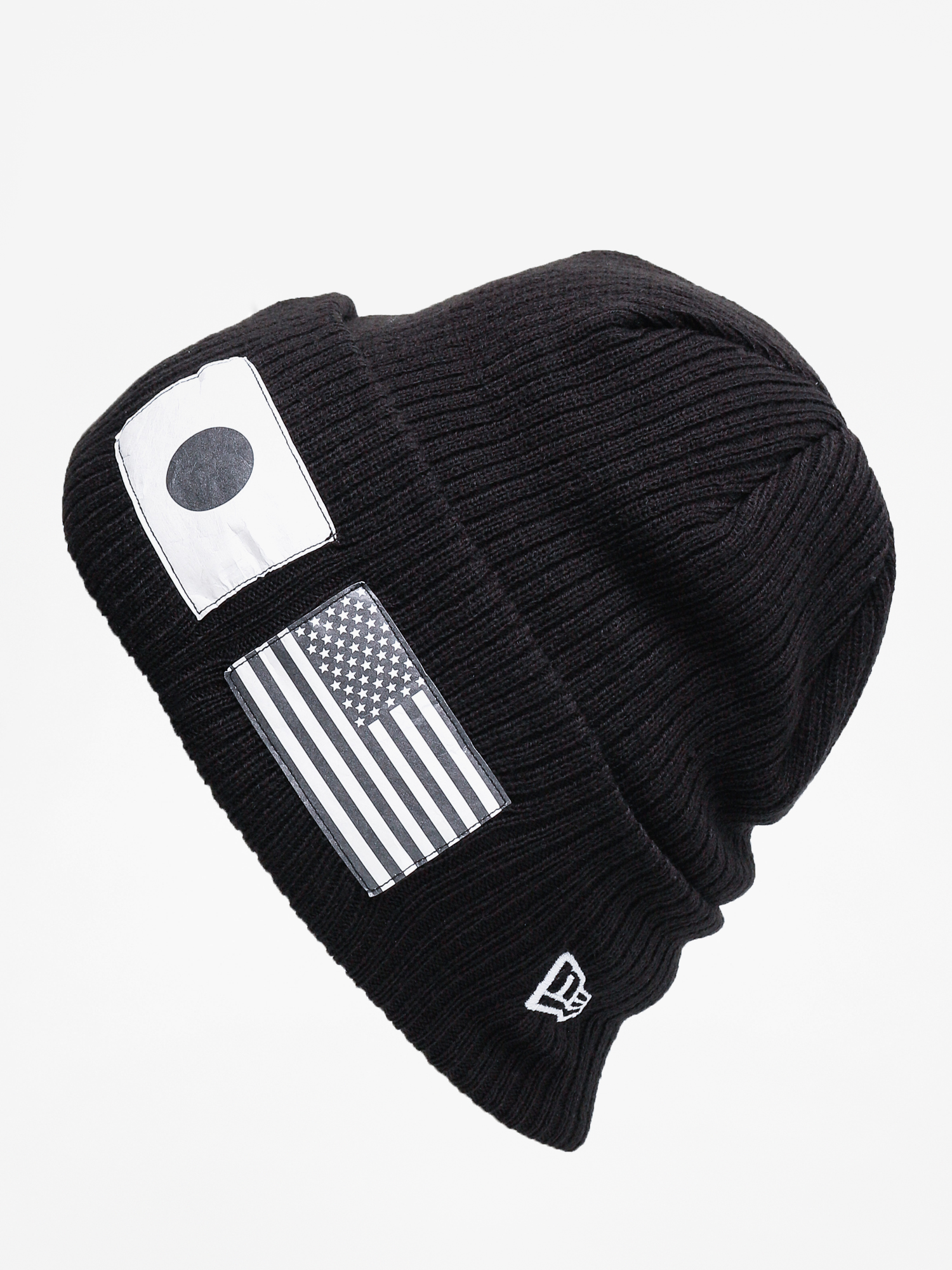 Čepice New Era Flag Watch Knit (black/optic white)
