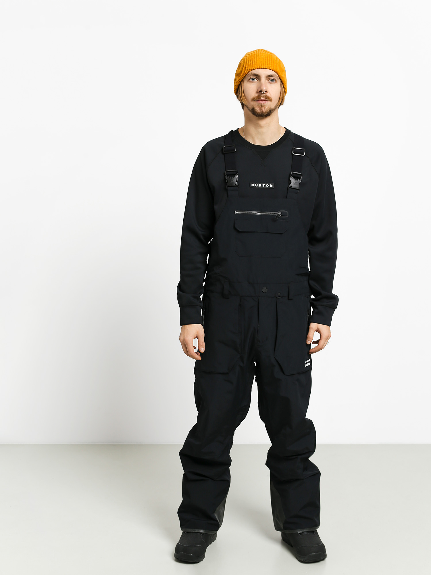 Pánské Snowboardové kalhoty  Volcom Rain Gore Bib Overall (blk)