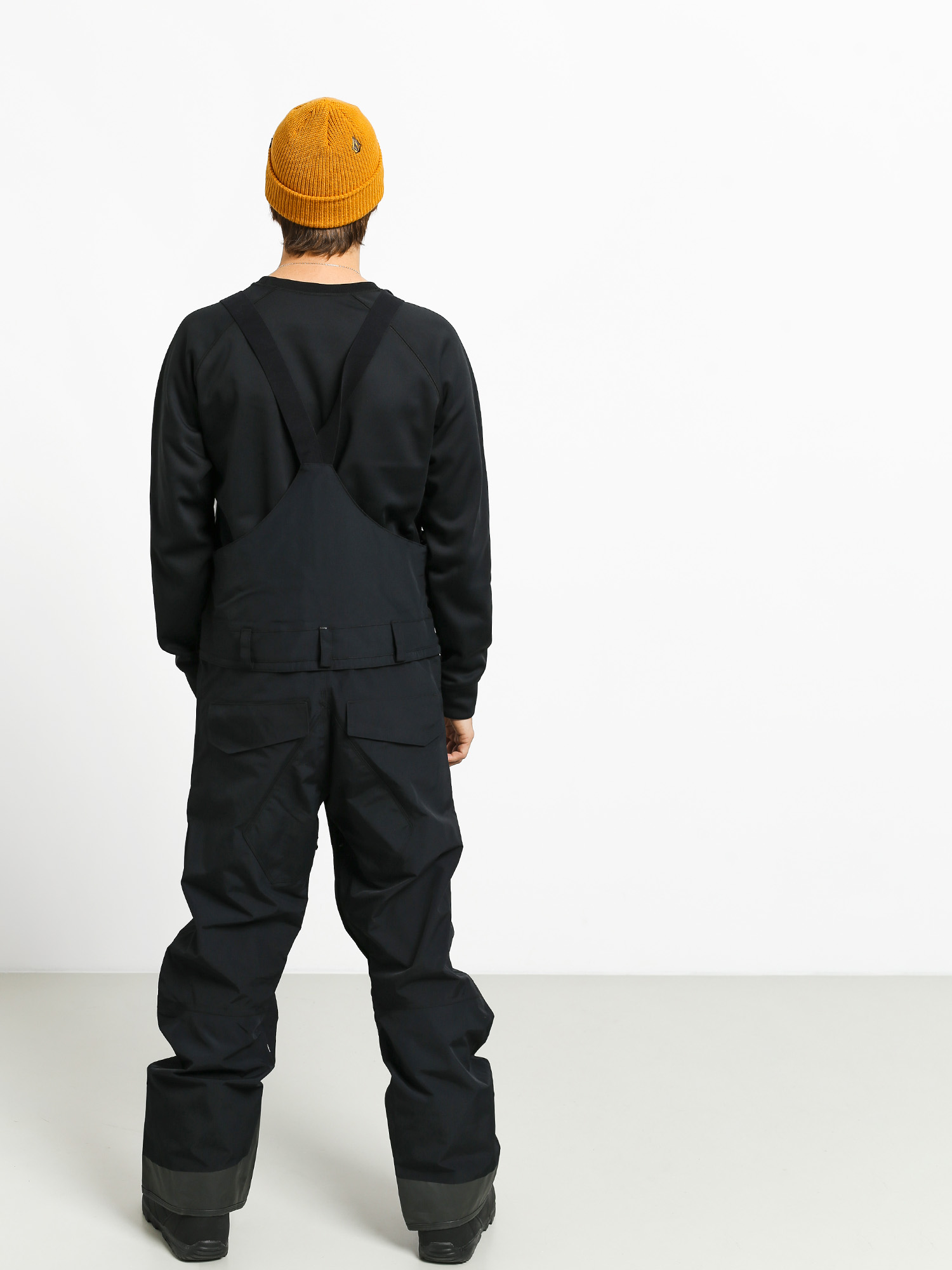 Pánské Snowboardové kalhoty  Volcom Rain Gore Bib Overall (blk)