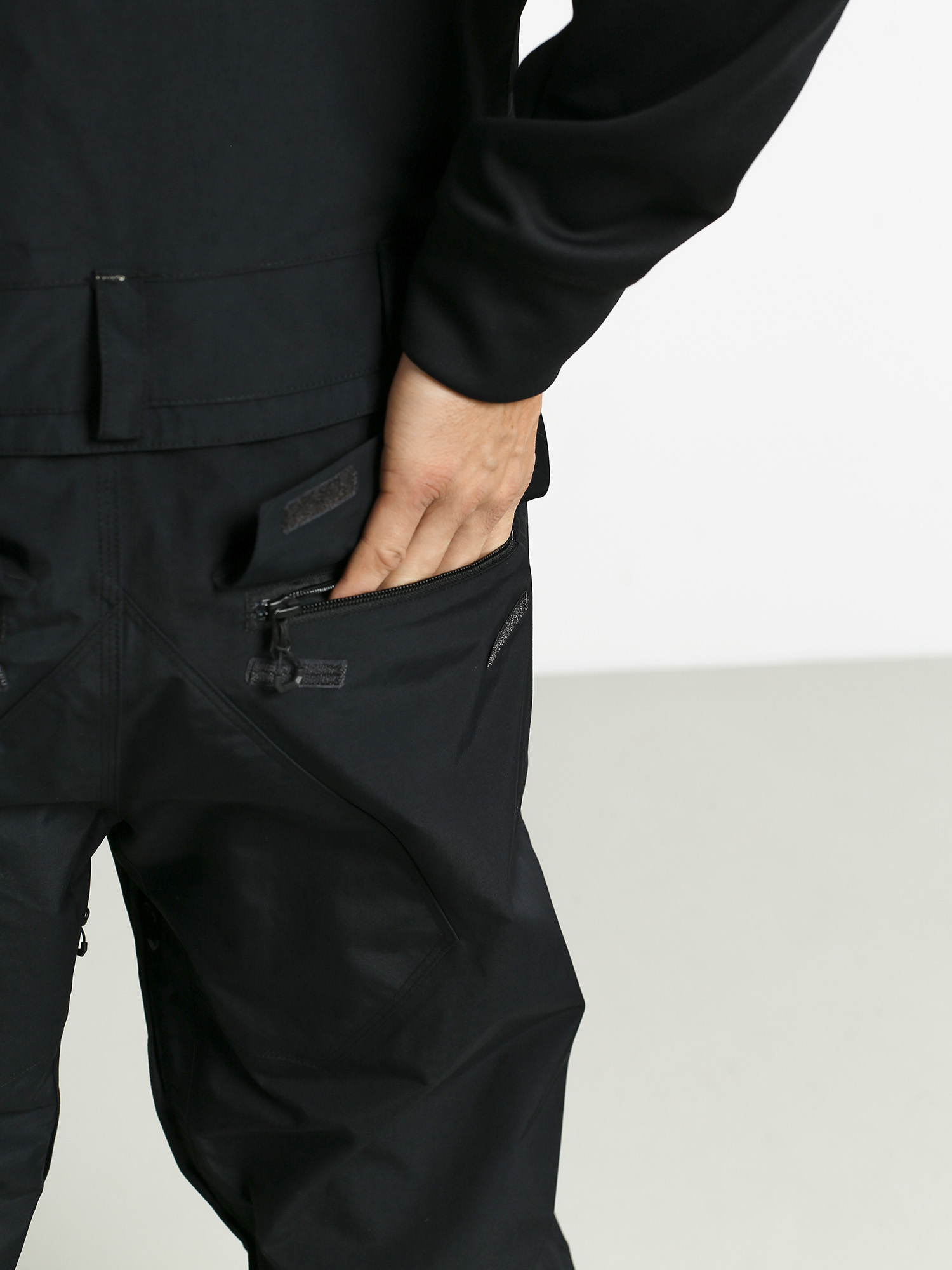 Pánské Snowboardové kalhoty  Volcom Rain Gore Bib Overall (blk)