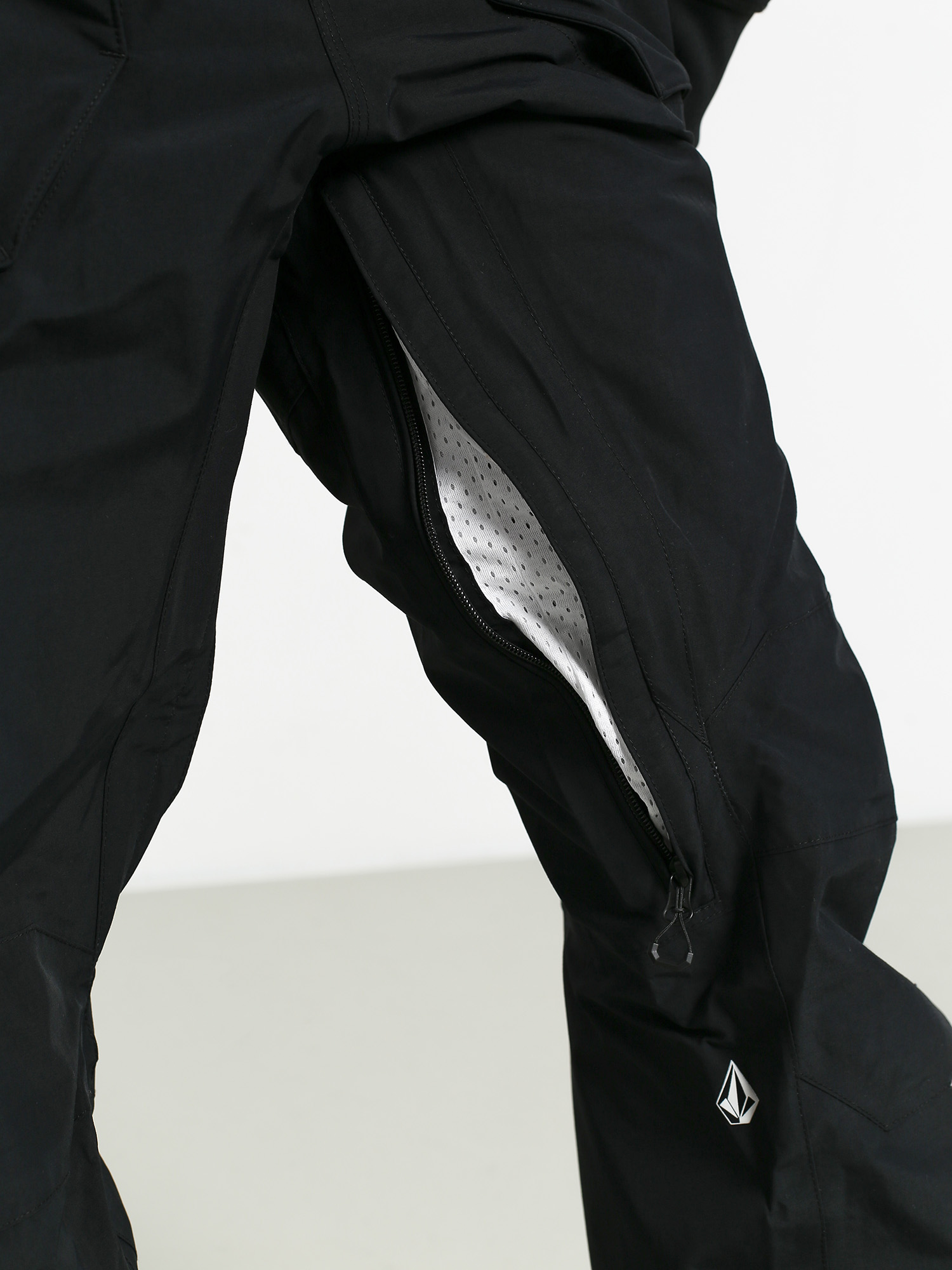 Pánské Snowboardové kalhoty  Volcom Rain Gore Bib Overall (blk)