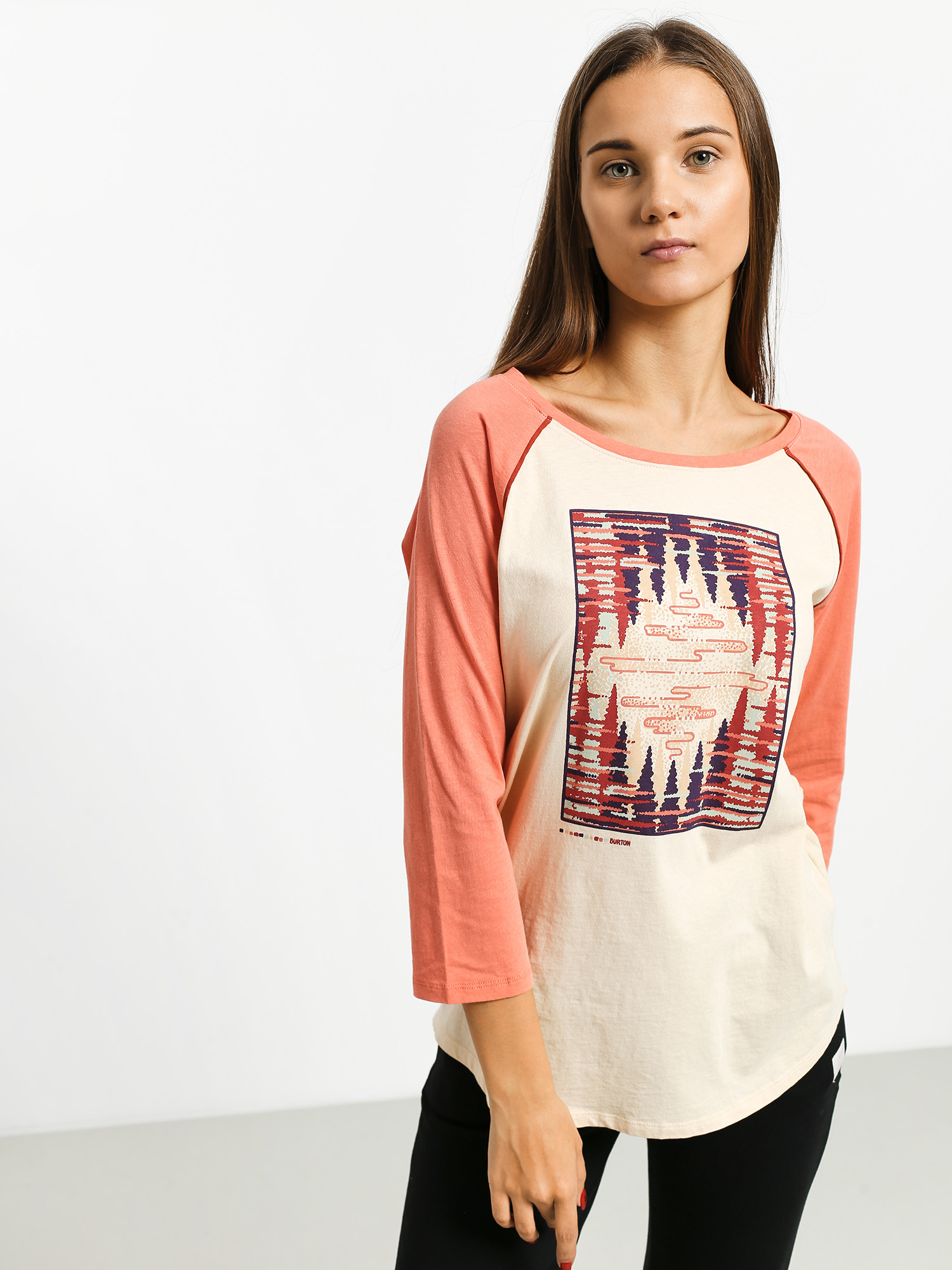 Tričko Burton Ashmore Rgln Wmn (crmbru/crabap)