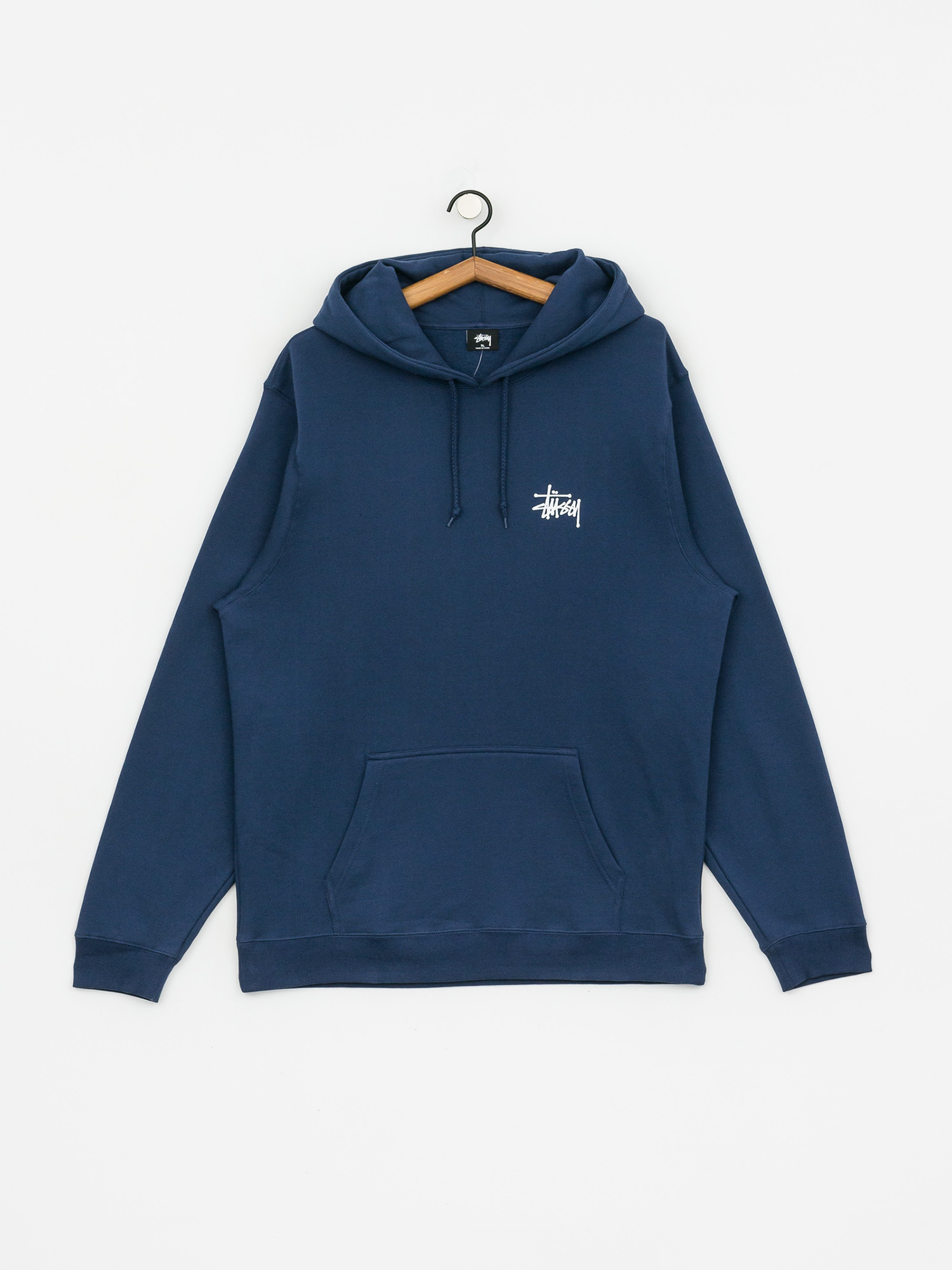 Mikina s kapucí Stussy Basic HD (navy)