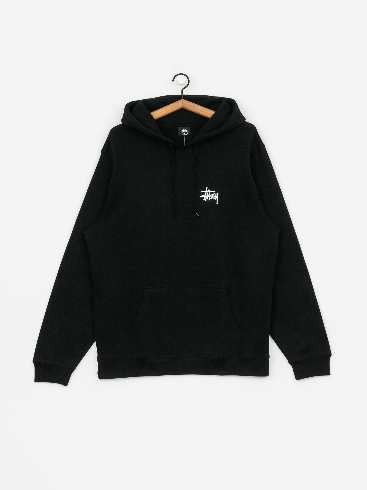 Mikina s kapucí Stussy Basic HD (black)