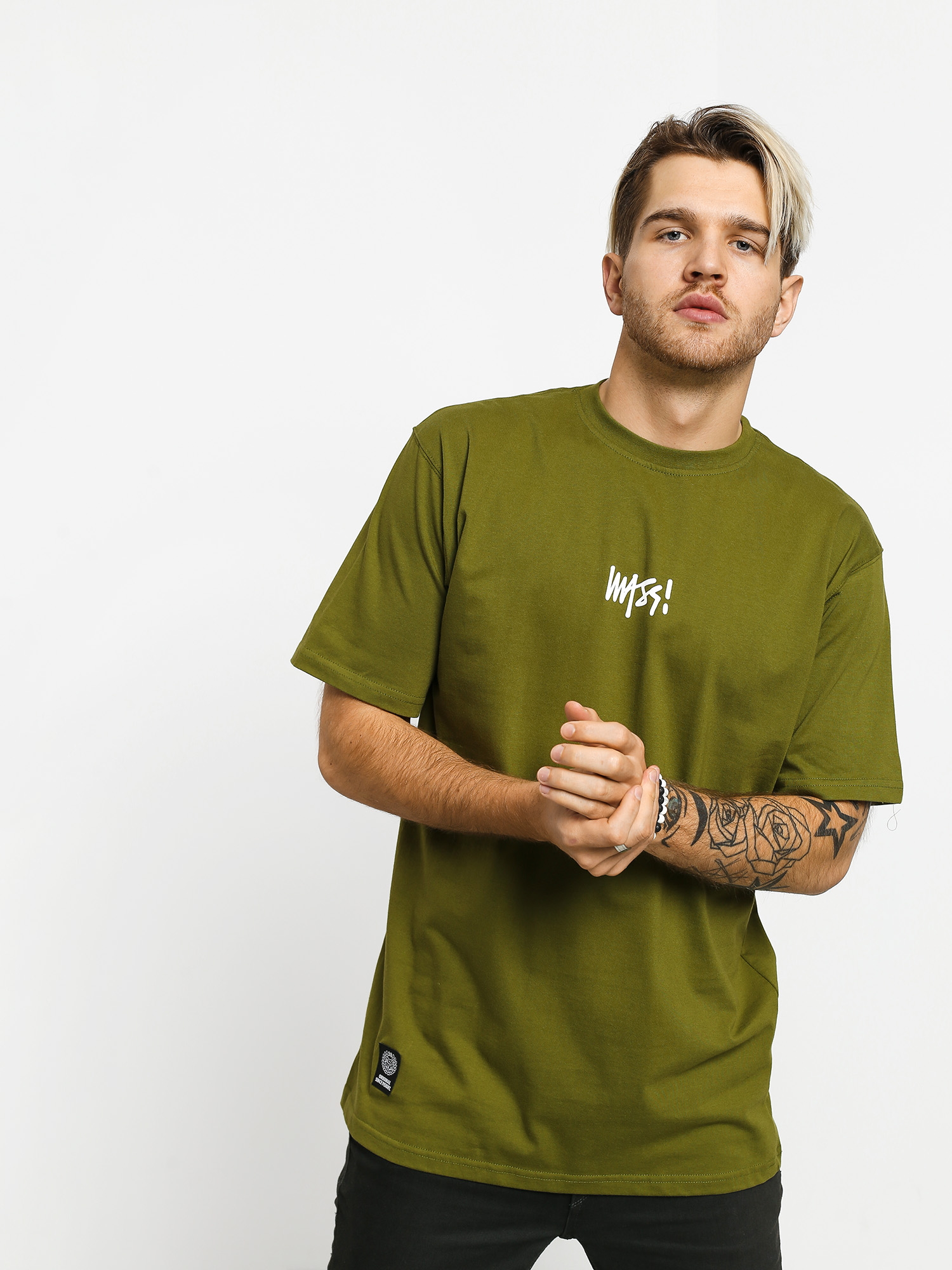 Tričko MassDnm Signature Small Logo (khaki)