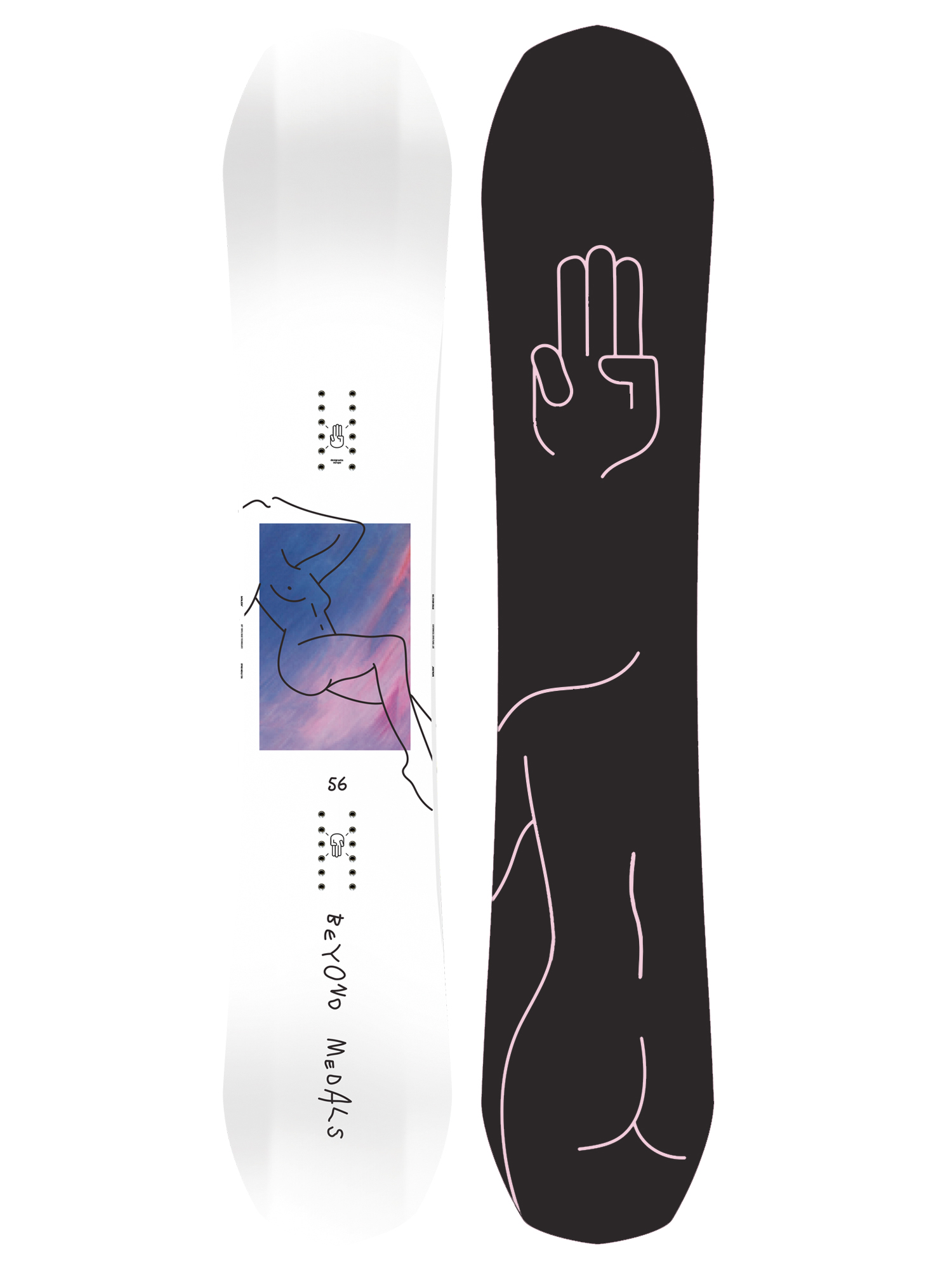 Pánská Snowboard Bataleon Goliath X Bynd Mdls (black/pink)