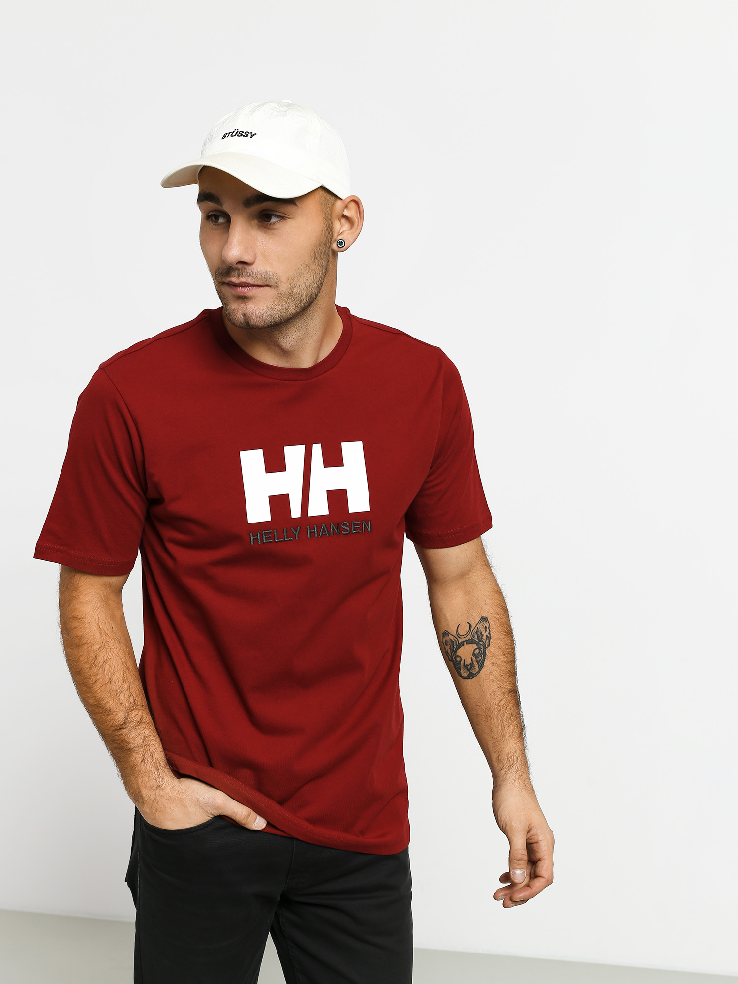 Tričko Helly Hansen Logo (oxblood)