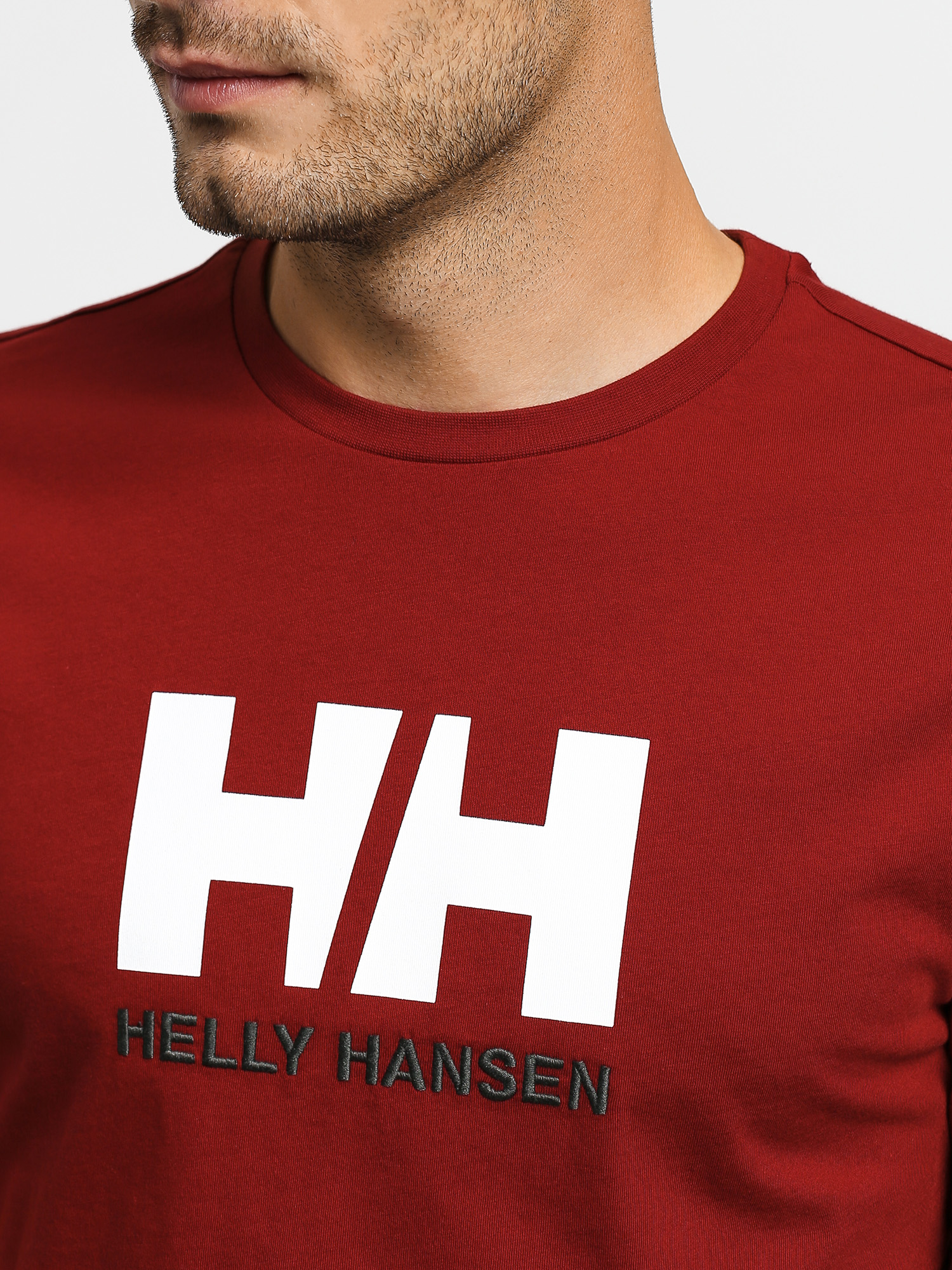 Tričko Helly Hansen Logo (oxblood)
