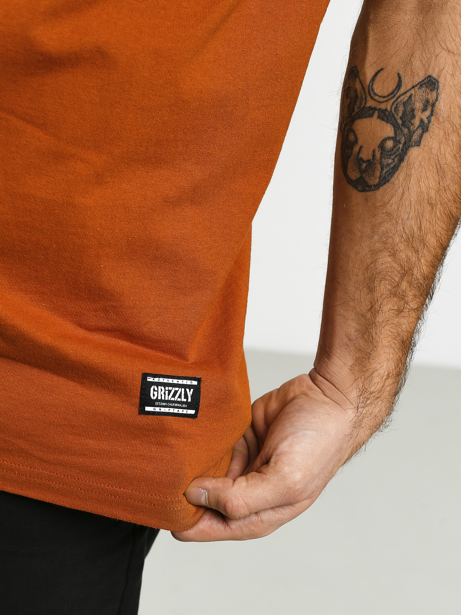 Tričko Grizzly Griptape Grizzly Ridge Pocket (sienna)