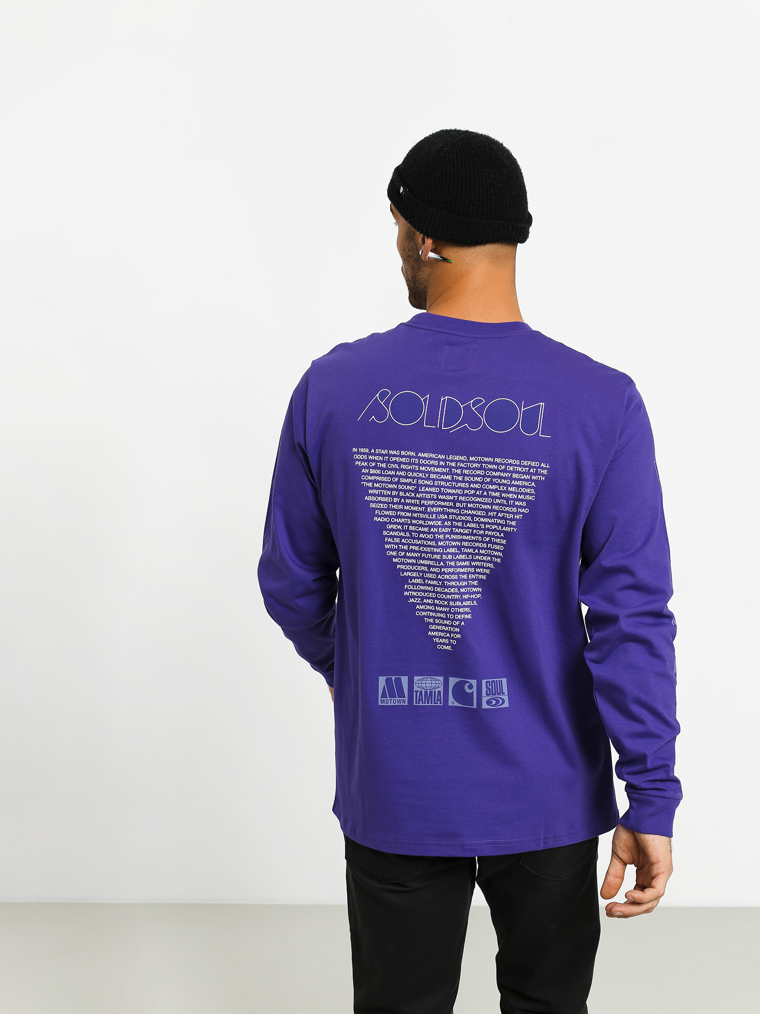 Triko Carhartt WIP Motown Sublabels (prism violet)