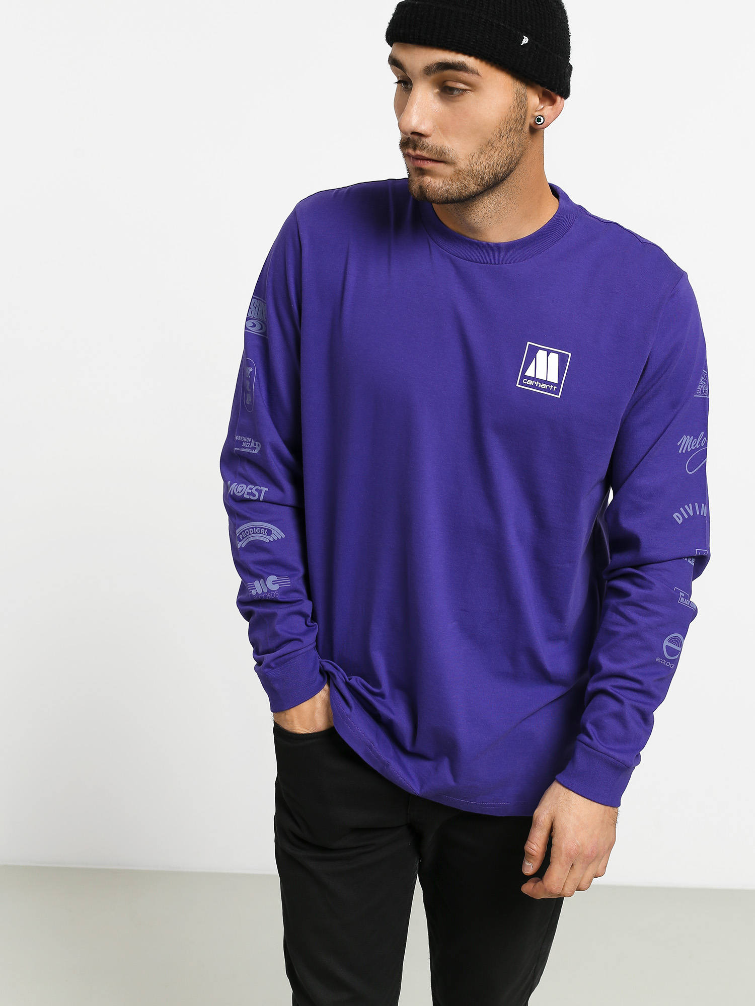 Triko Carhartt WIP Motown Sublabels (prism violet)