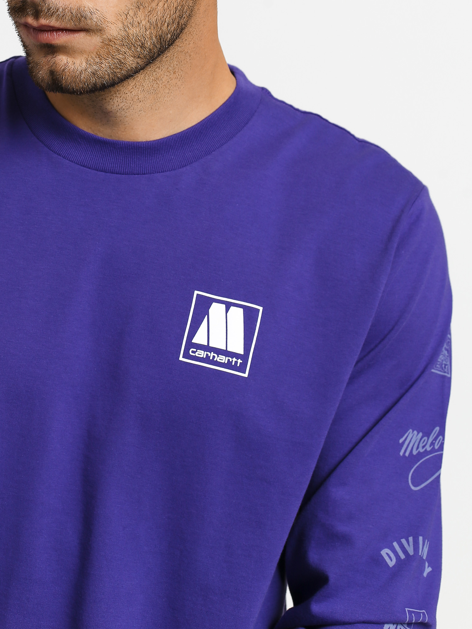 Triko Carhartt WIP Motown Sublabels (prism violet)