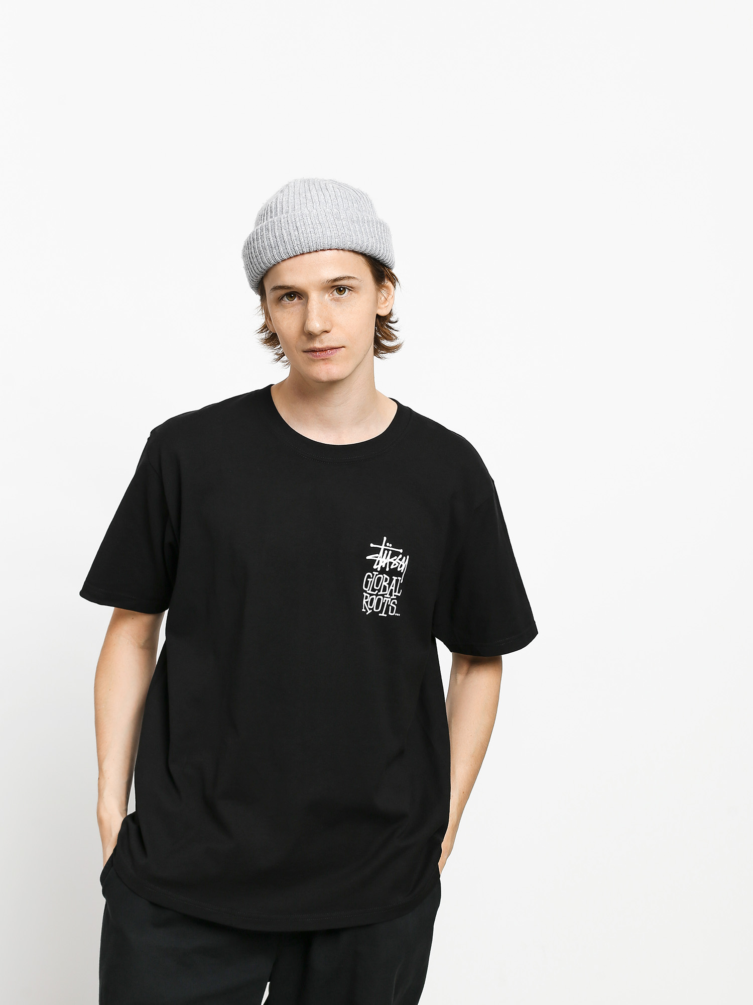 Tričko Stussy Global Roots (black)