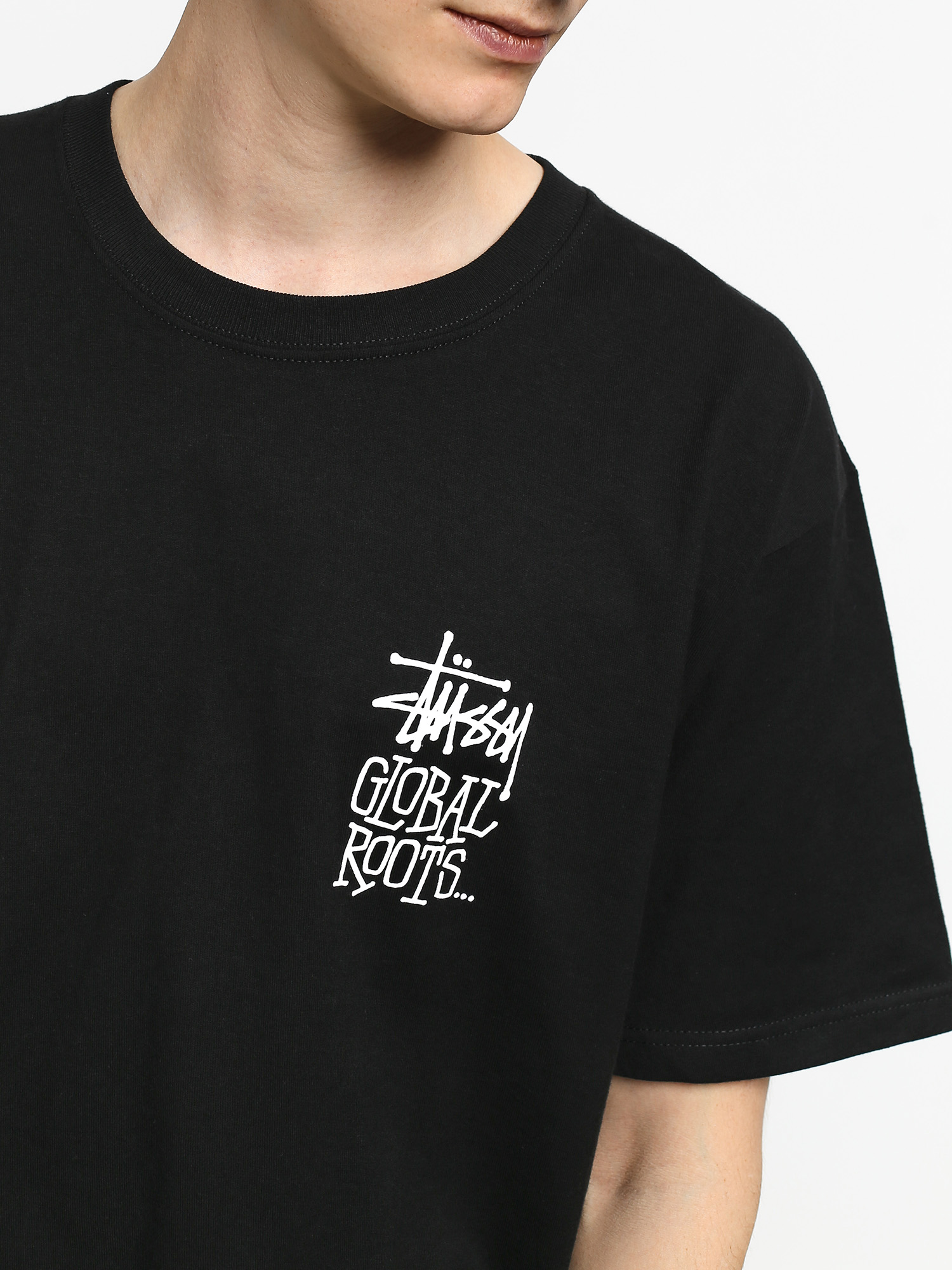 Tričko Stussy Global Roots (black)