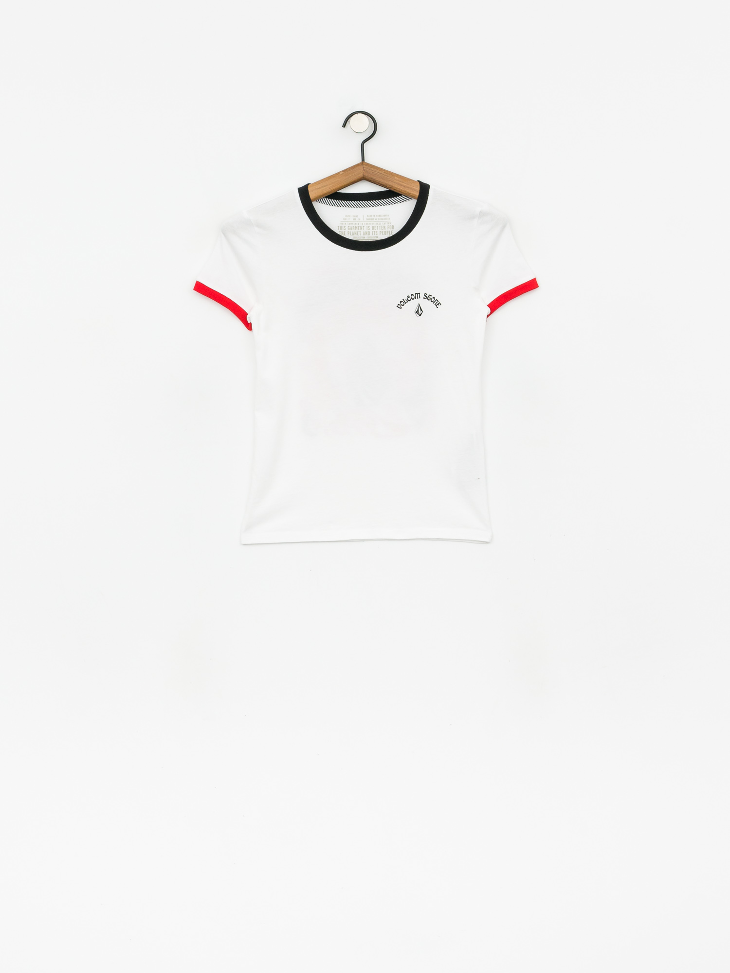 Tričko Volcom Go Faster Ringer Wmn (white)