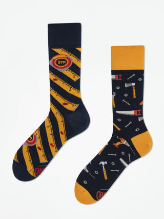 Ponožky Many Mornings The Handyman (navy/yellow)