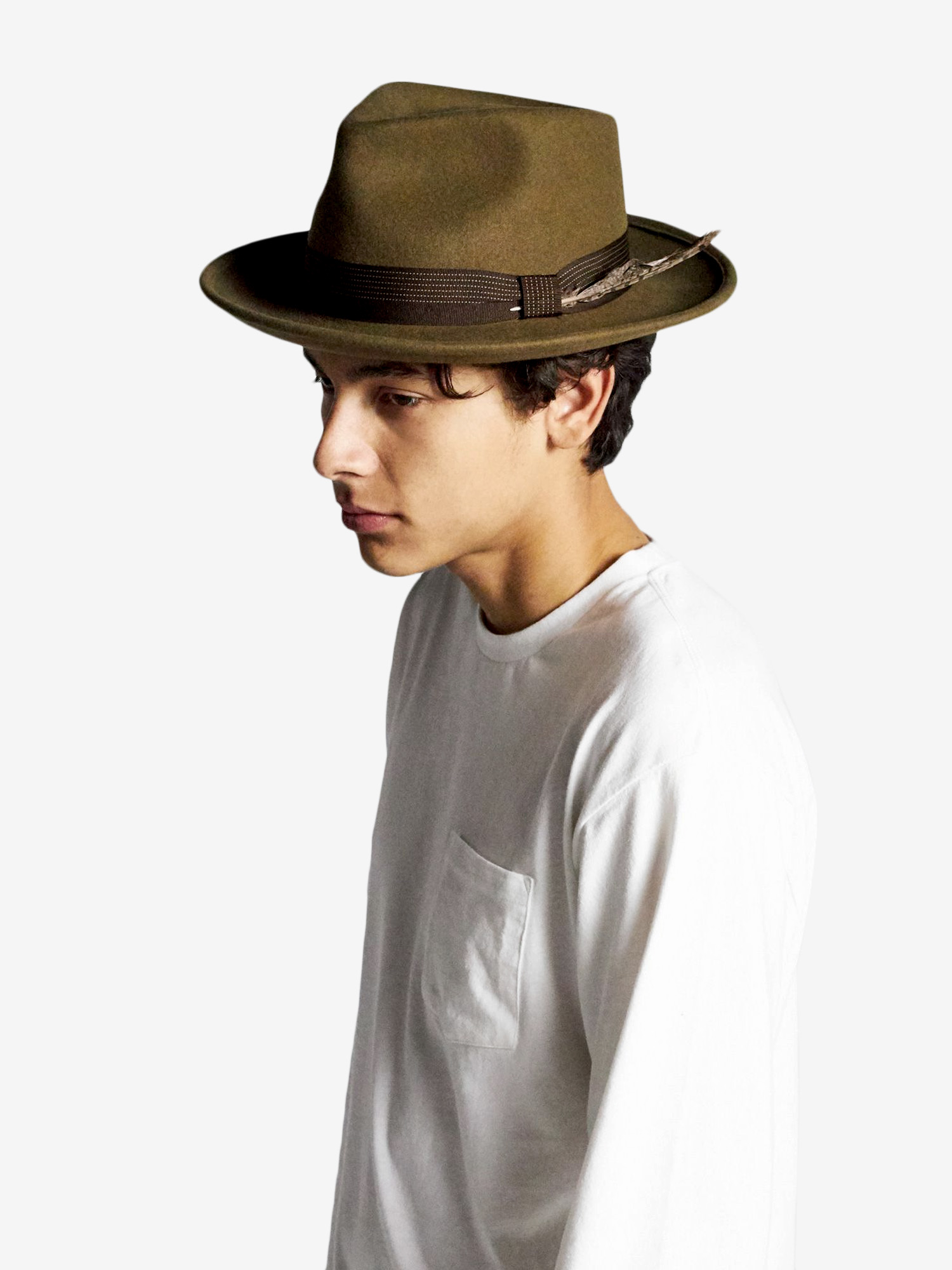 Klobouk Brixton Swindle II Fedora (olive)