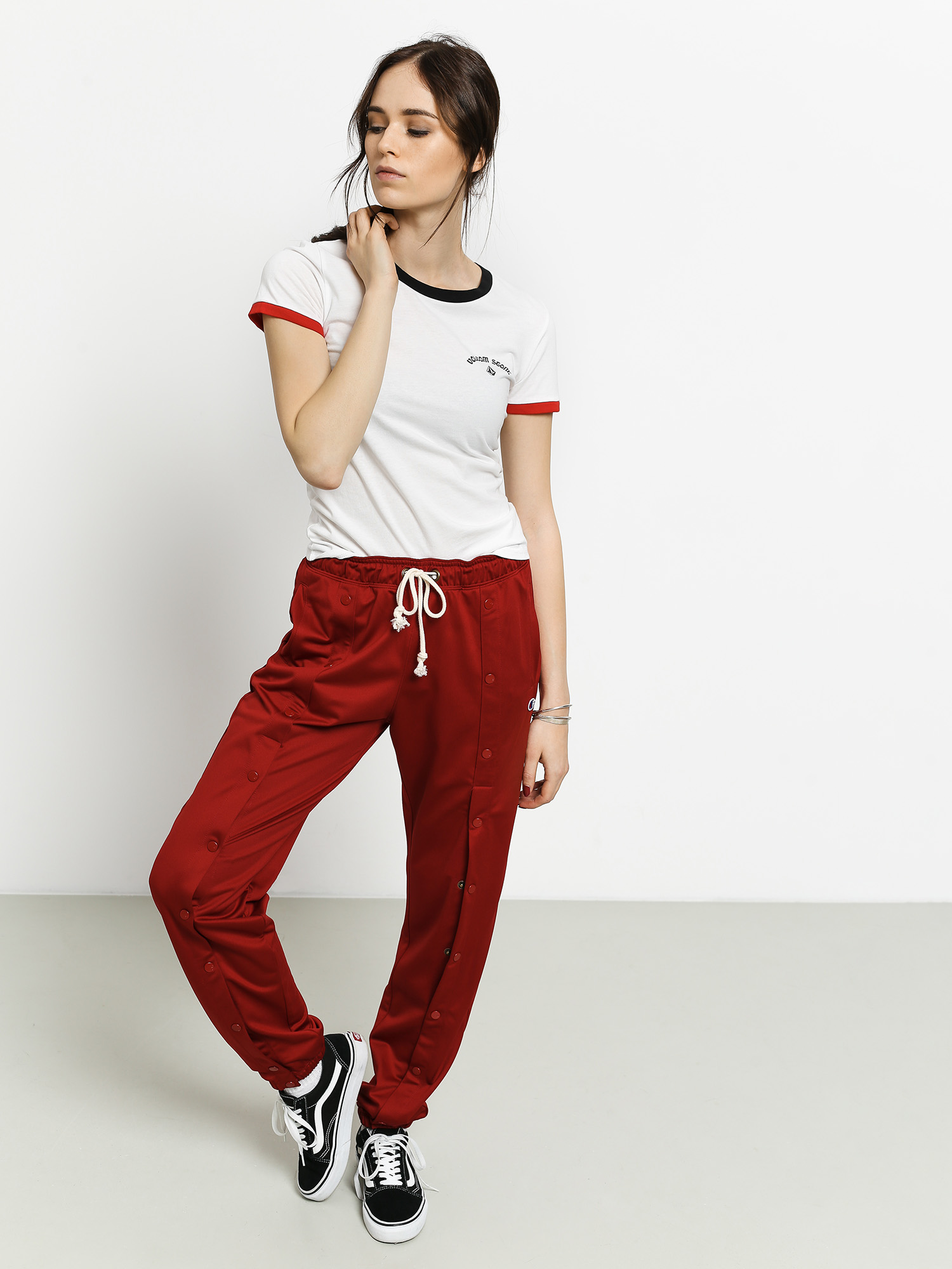 Tričko Volcom Go Faster Ringer Wmn (white)