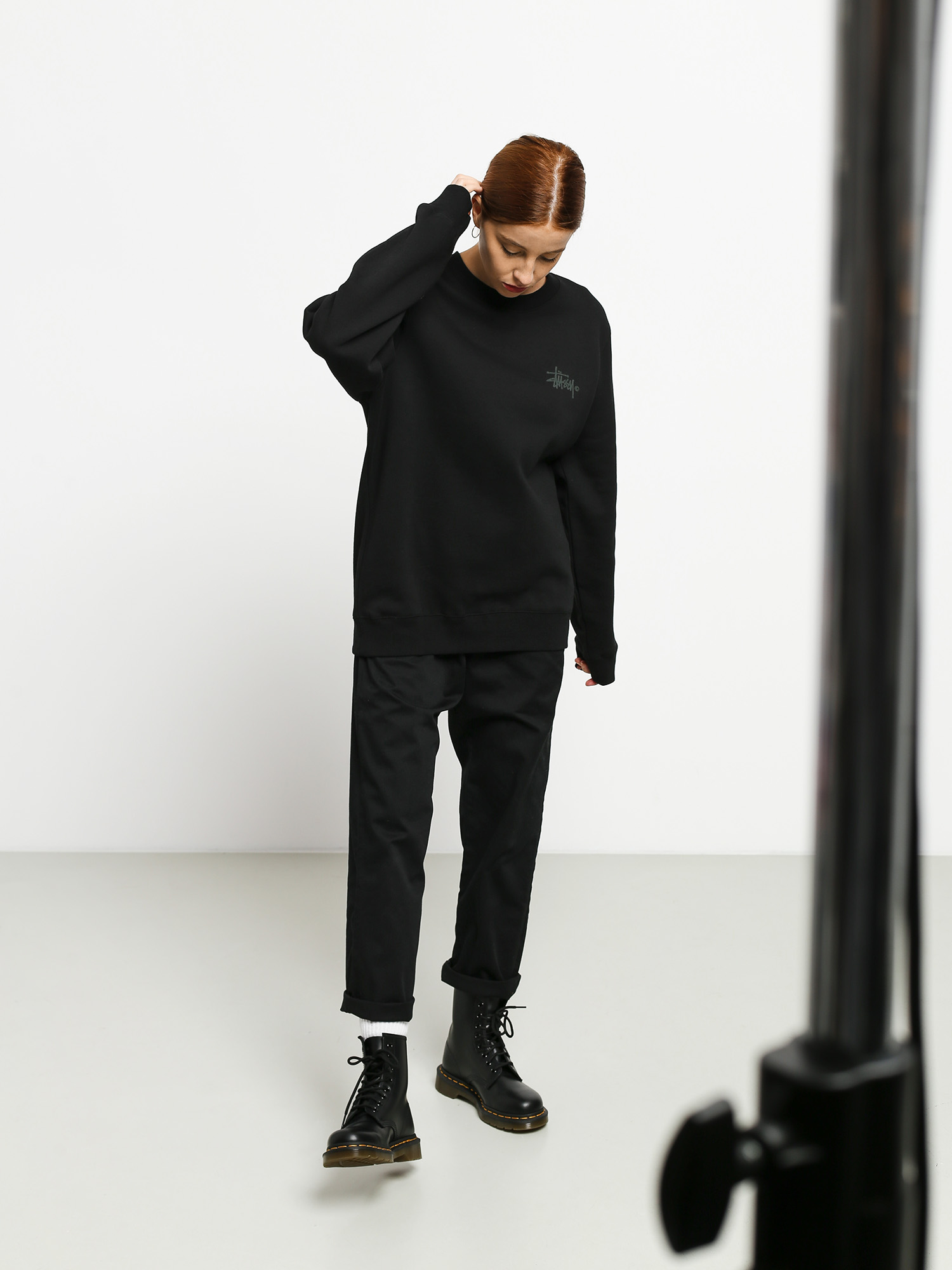 Mikina Stussy Basic Logo Wmn (black)