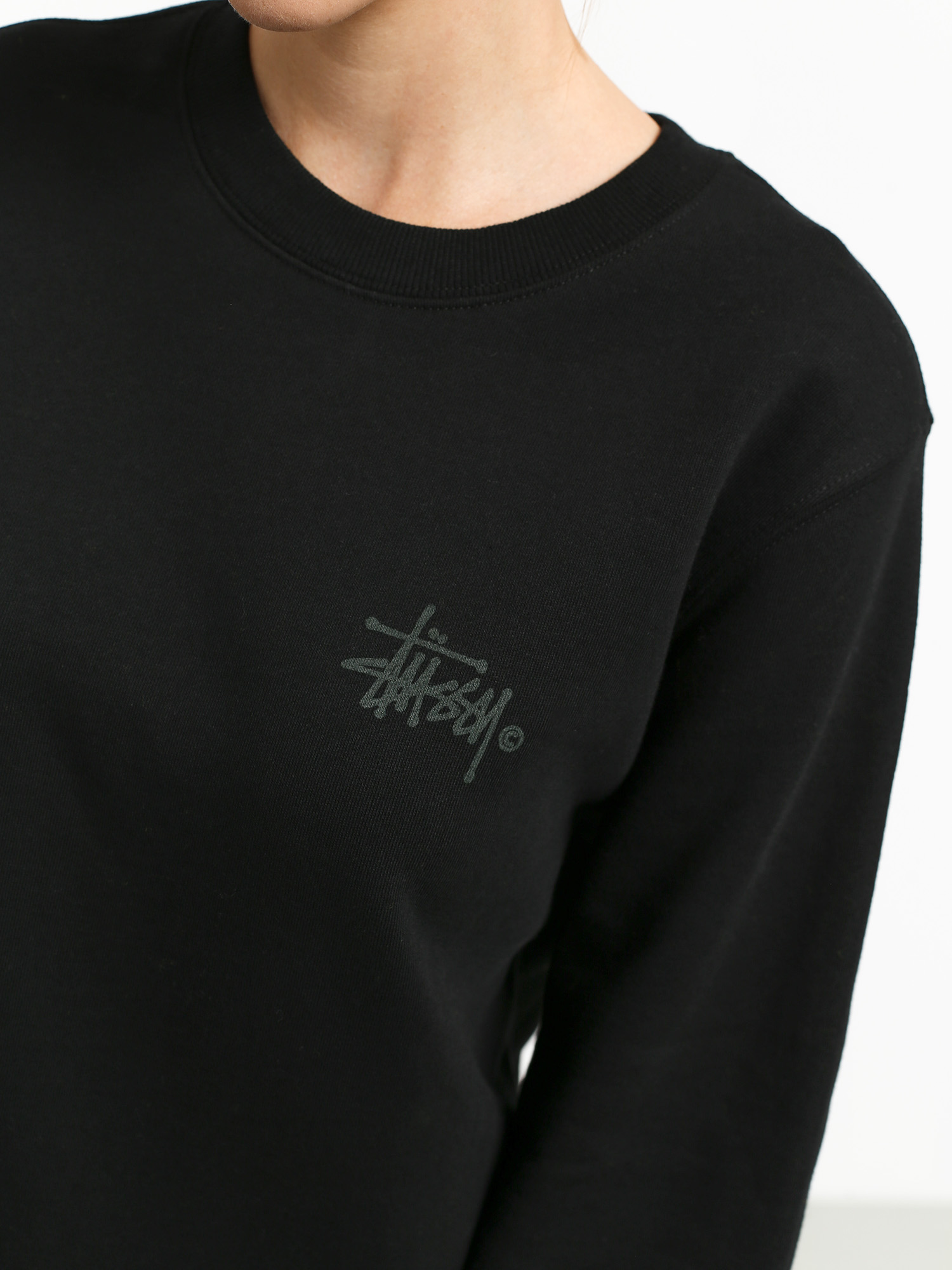 Mikina Stussy Basic Logo Wmn (black)